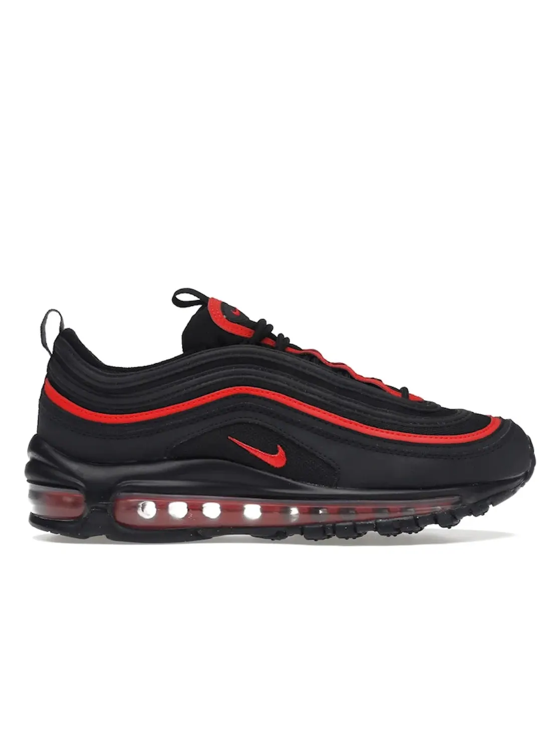 Детские кроссовки Lifestyle с контрастными акцентами Nike Air Max 97 — изображение 1 из 4, черный/черный-красный