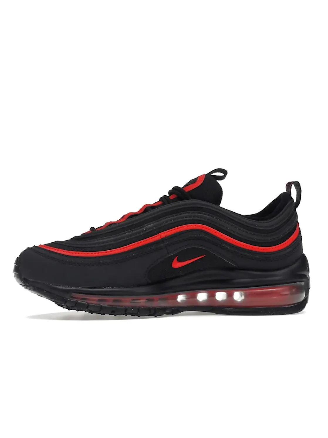 Детские кроссовки Lifestyle с контрастными акцентами Nike Air Max 97 — изображение 3 из 4, черный/черный-красный