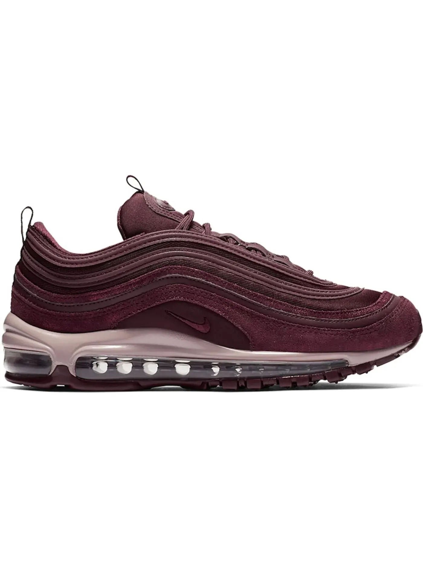 Женские кроссовки с амортизацией Nike Air Max 97 Nike — изображение 1 из 1, бордовый/-металлик