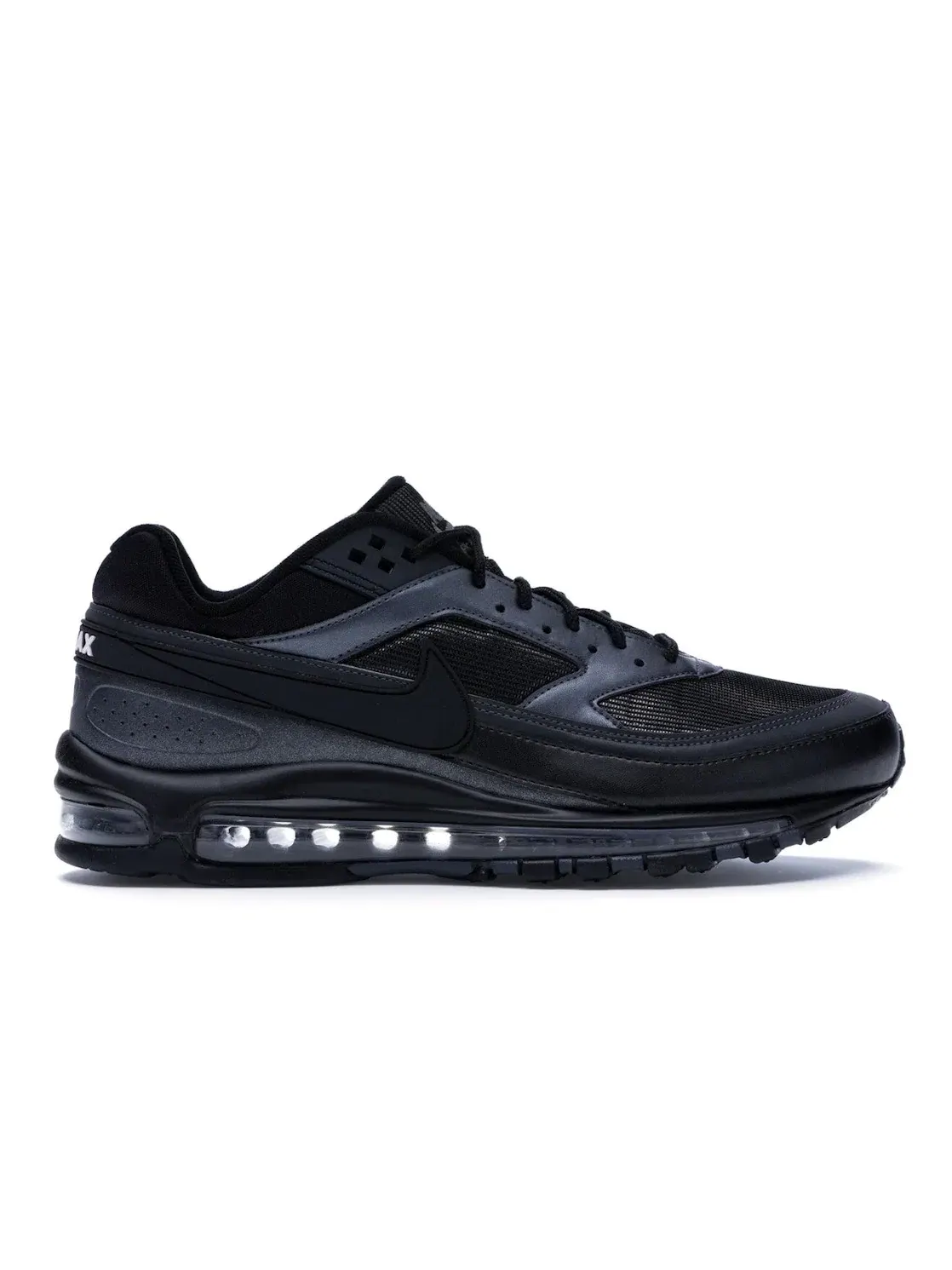 Мужские кроссовки с полной амортизацией Nike Air Max 97/BW — изображение 1 из 4, черный/черный-металлик