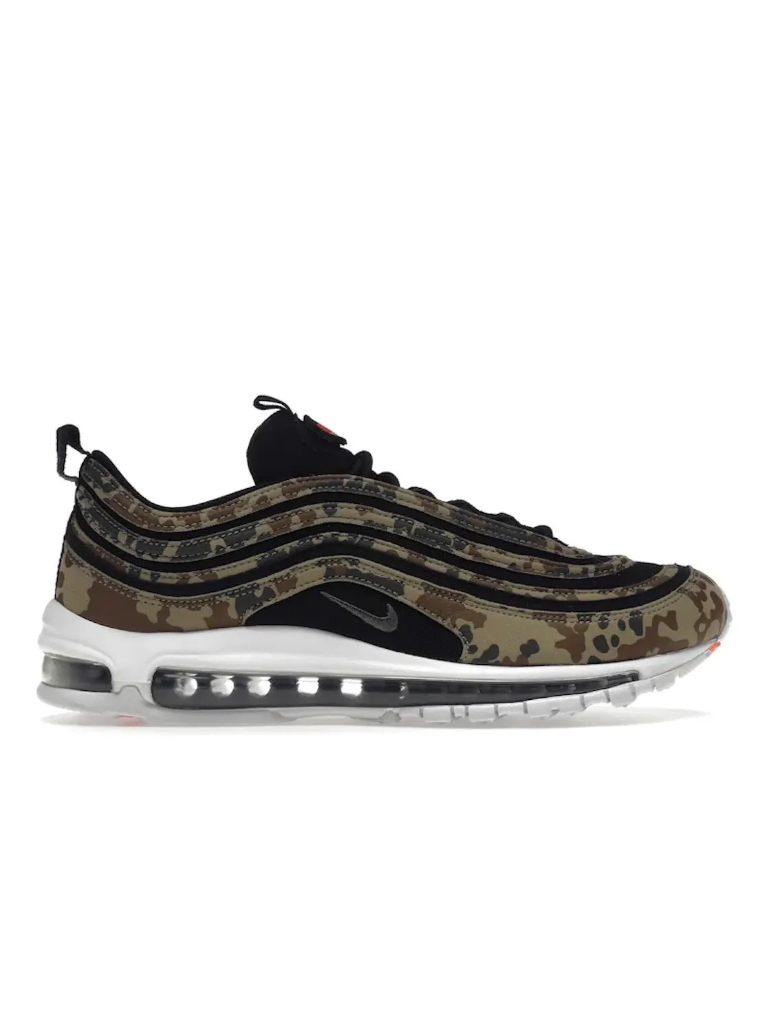 Мужские кроссовки Lifestyle с камуфляжным принтом Nike Air Max 97 — изображение 1 из 4, черный-темный хаки