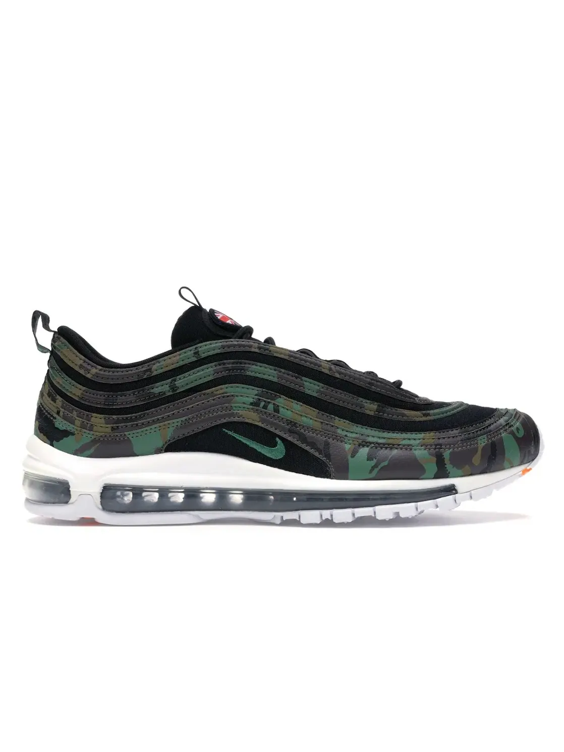 Мужские кроссовки Lifestyle с принтом камуфляж Nike Air Max 97 — изображение 1 из 4, зеленый-черный