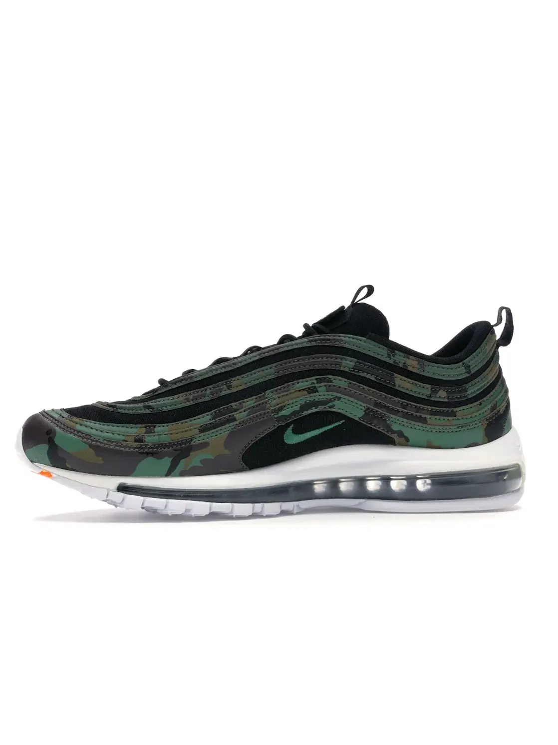 Мужские кроссовки Lifestyle с принтом камуфляж Nike Air Max 97 — изображение 3 из 4, зеленый-черный
