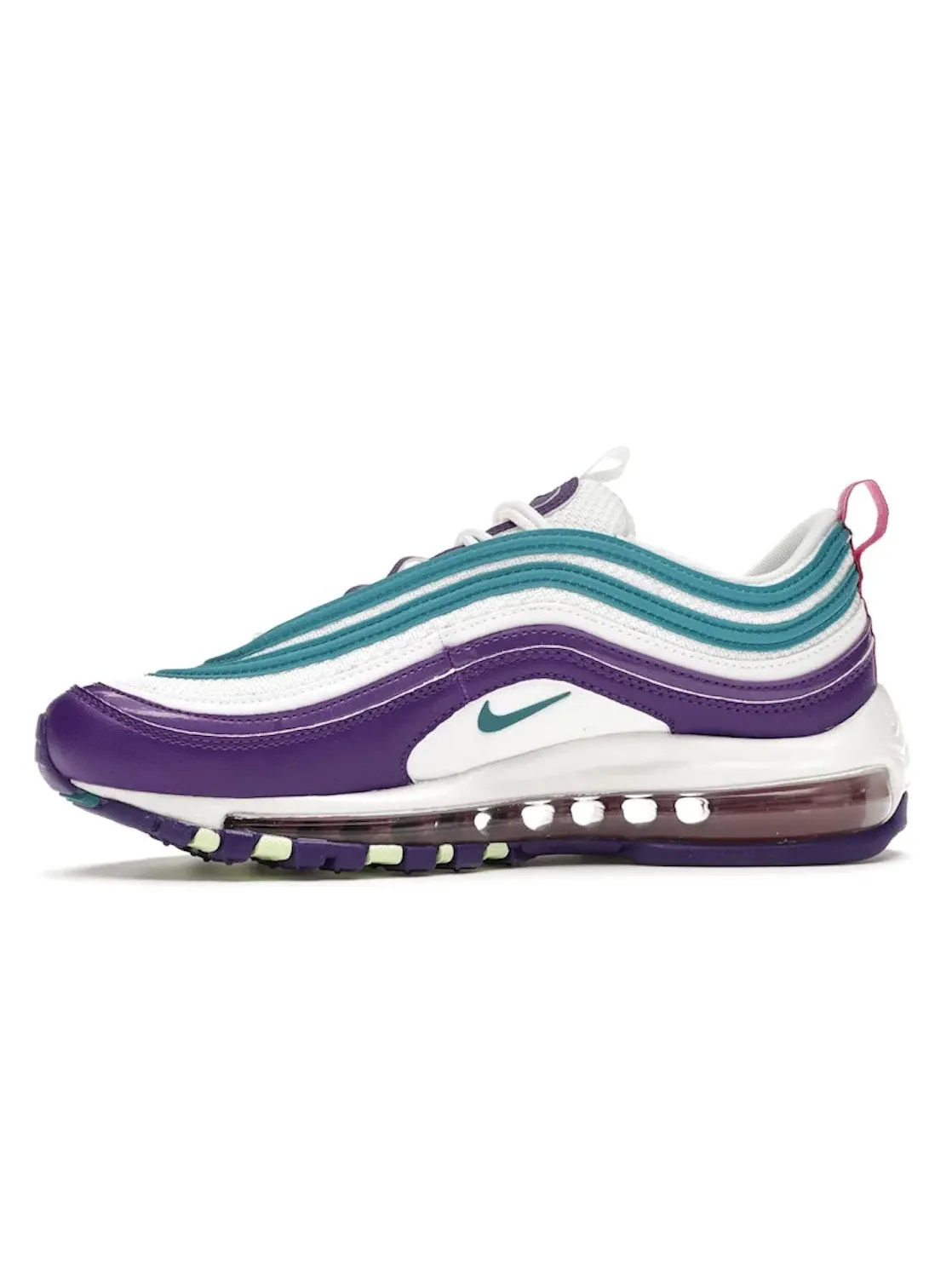 Женские кроссовки Lifestyle Nike Air Max 97 — изображение 3 из 4, белый/фиолетовый--яркий