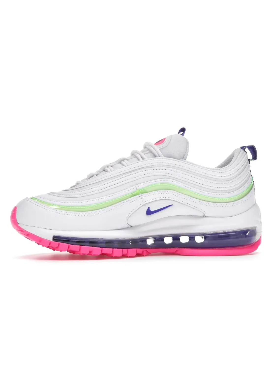 Женские кроссовки для повседневной носки Nike Air Max 97 Nike — изображение 3 из 4, белый/белый--розовый