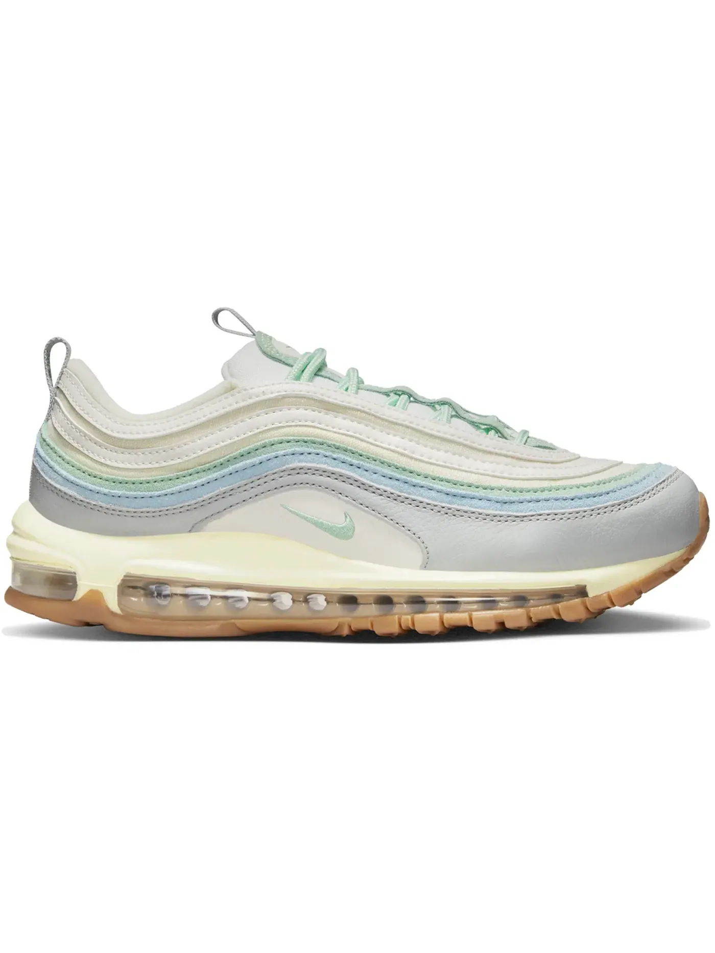 Женские кроссовки с сетчатым верхом Nike Air Max 97 — изображение 1 из 1, зеленый--серый-синий