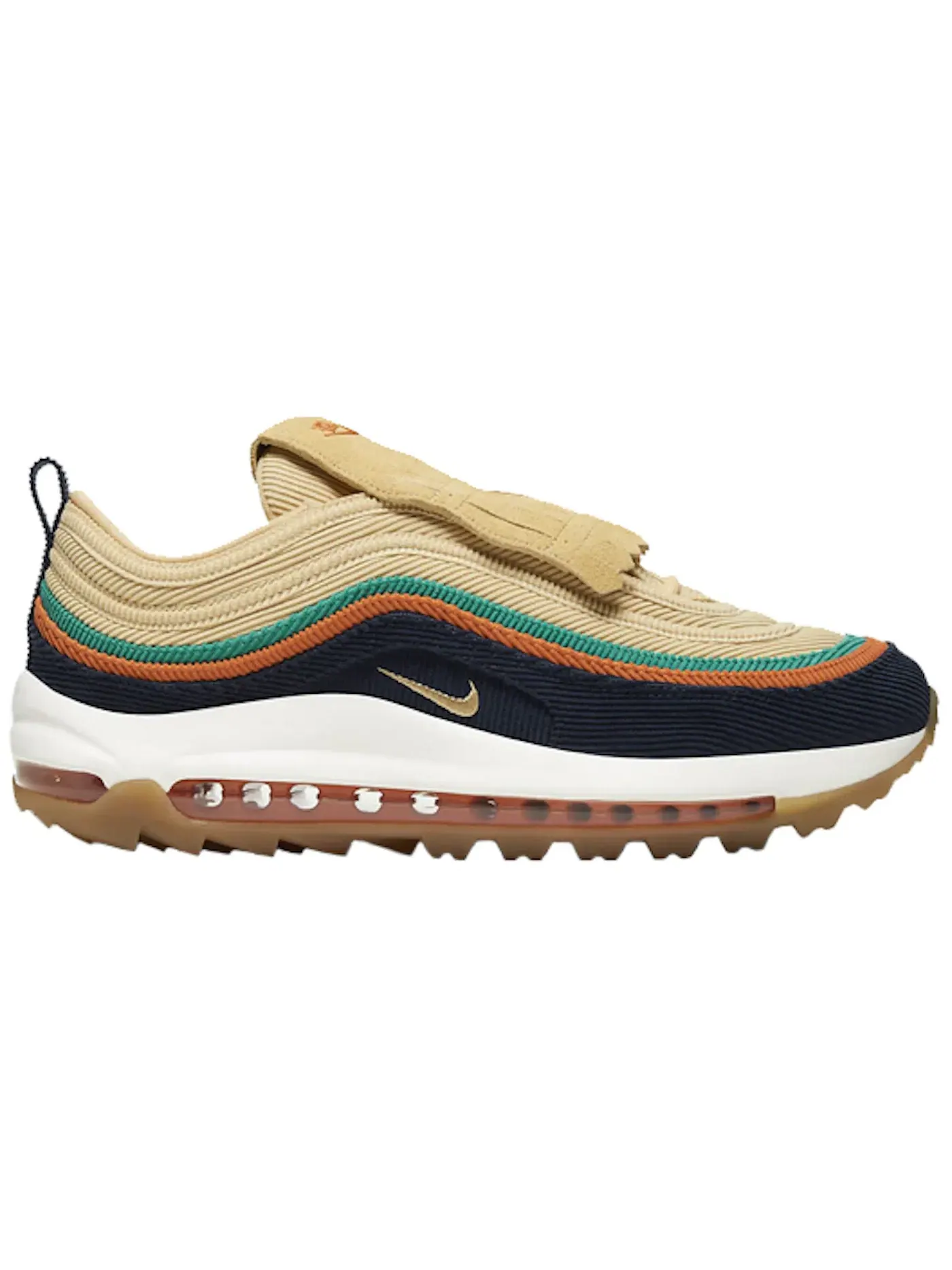 Мужские гольф-кроссовки с амортизацией Nike Air Max 97 Golf NRG Nike — изображение 1 из 1, золотистый