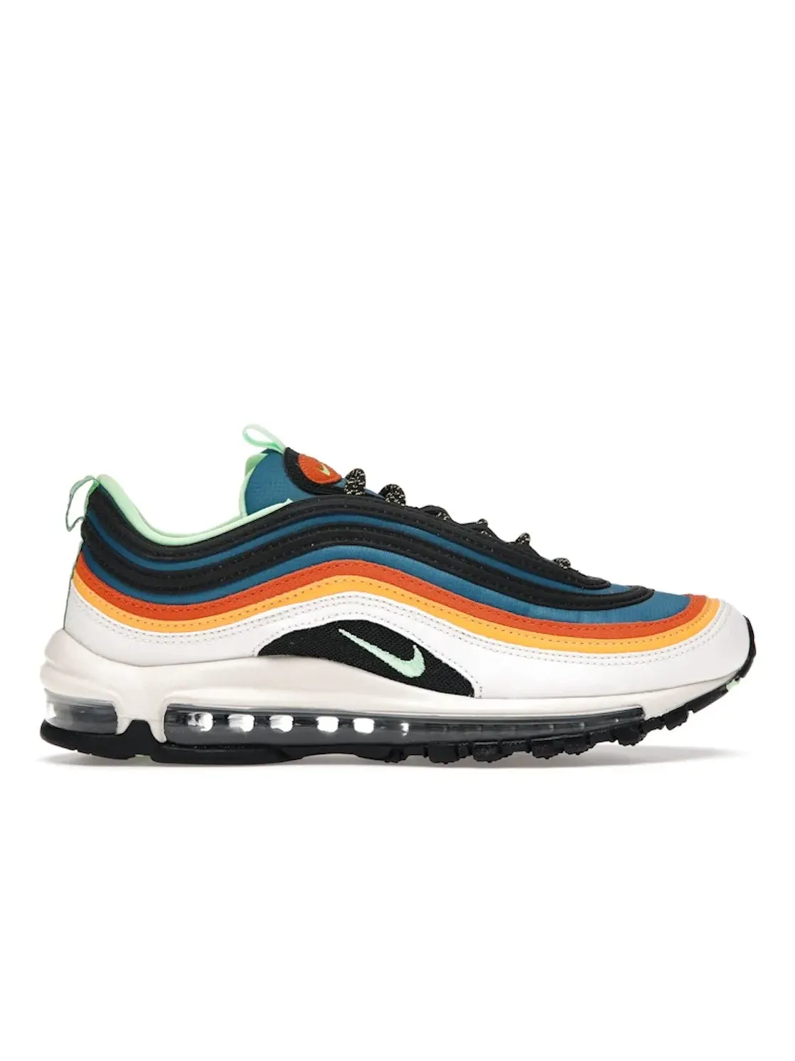 Мужские кроссовки с многоцветным принтом Nike Air Max 97 — изображение 1 из 4, зеленый/-черный-зеленый