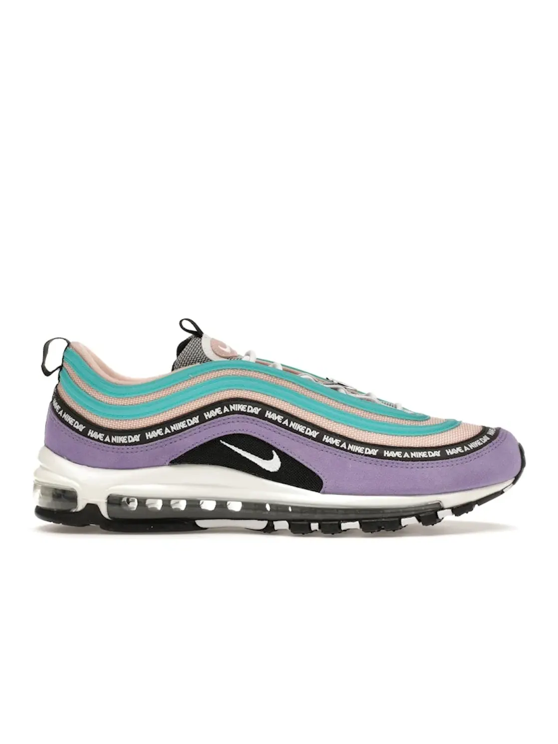 Мужские кроссовки с принтом Nike Air Max 97 Have a Nike Day — изображение 1 из 4, фиолетовый/белый-черный