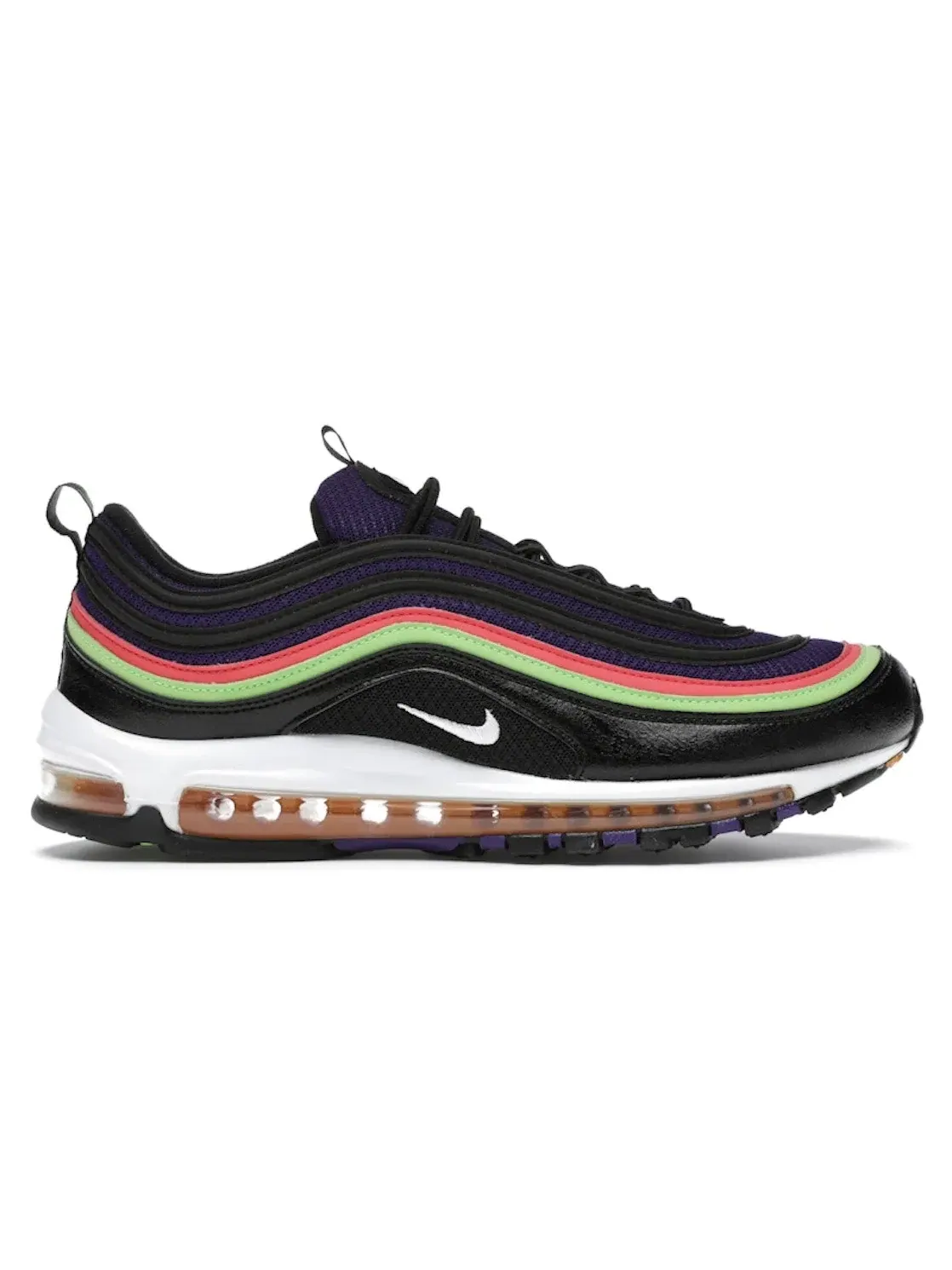 Мужские кроссовки с амортизацией Air Nike Air Max 97 Nike — изображение 1 из 4, черный/белый-фиолетовый