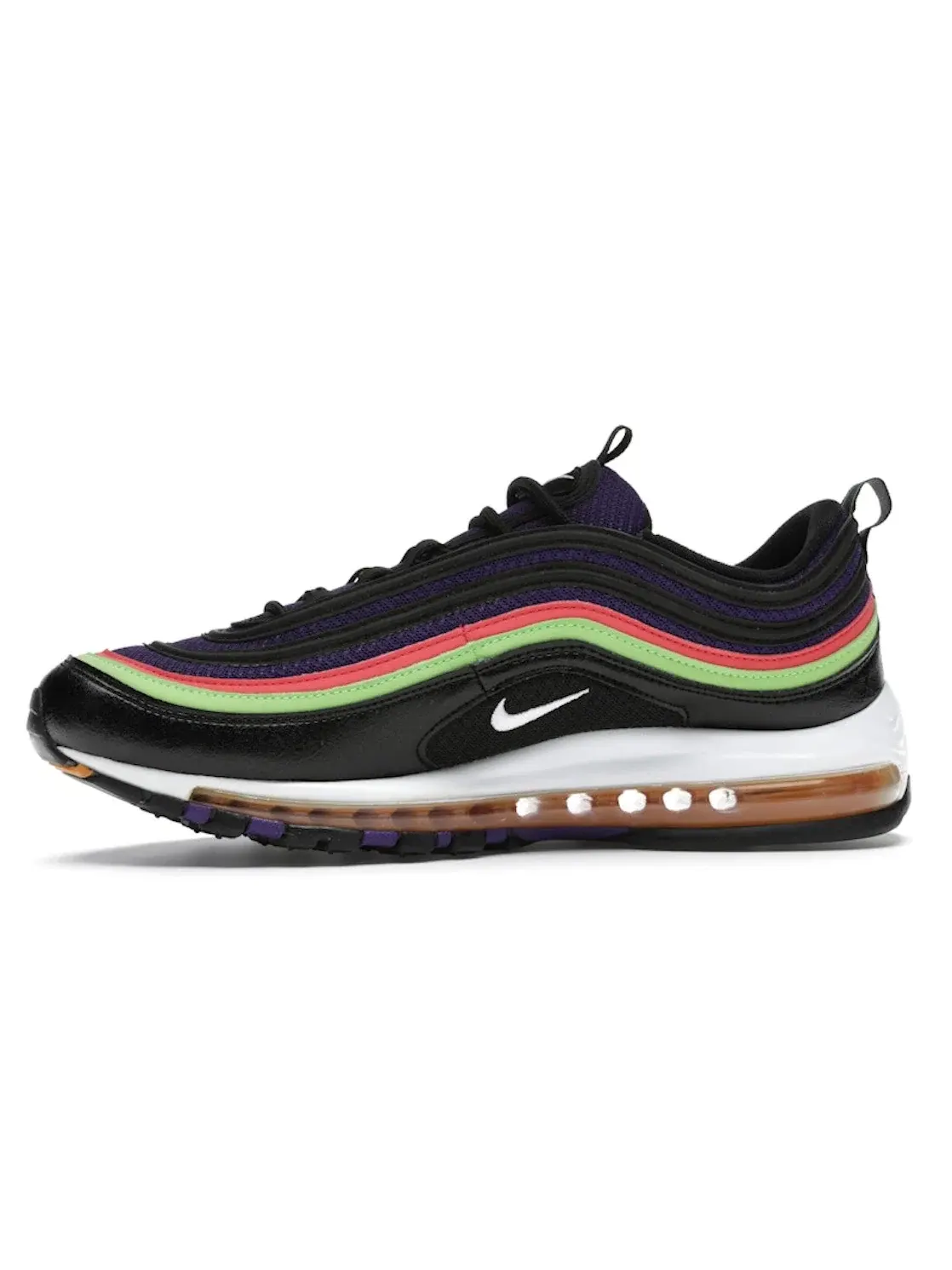 Мужские кроссовки с амортизацией Air Nike Air Max 97 Nike — изображение 3 из 4, черный/белый-фиолетовый