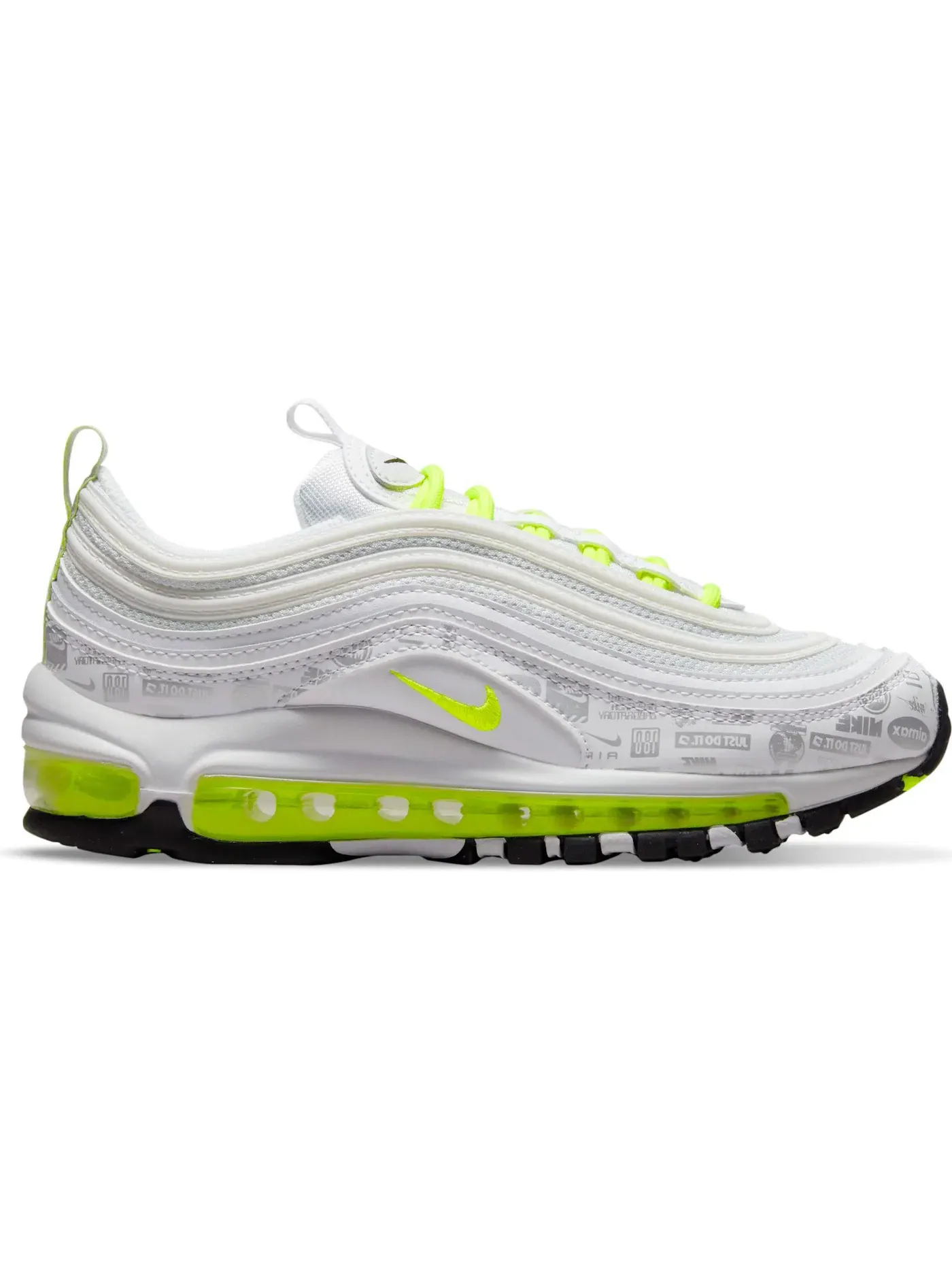 Детские кроссовки Lifestyle Nike Air Max 97 — изображение 1 из 1, белый/-черный-платиновый
