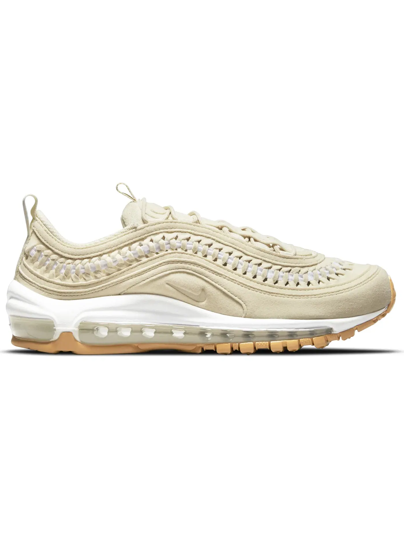Женские кроссовки с плетеным верхом Nike Air Max 97 LX — изображение 1 из 1, белый/желтый