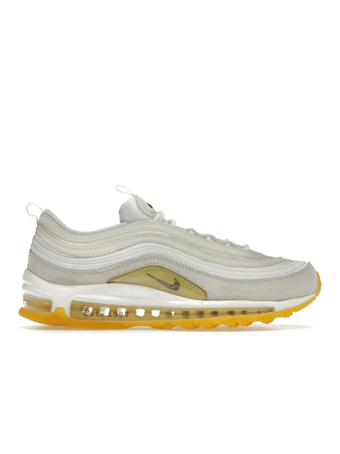 Мужские кроссовки с полной видимой амортизацией Air Max 97 M. Frank Rudy Nike — изображение 1 из 4, белый/серый/желтый