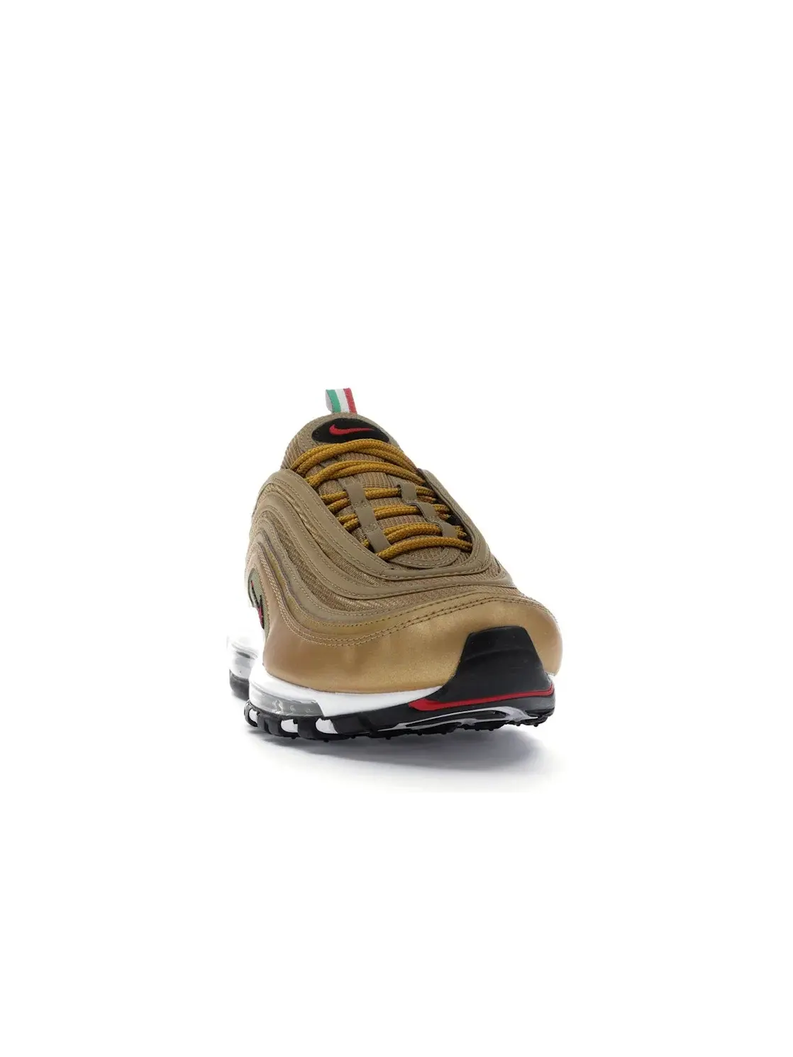 Мужские кроссовки с золотистым верхом Nike Air Max 97 Metallic Gold (Italy) — изображение 2 из 4