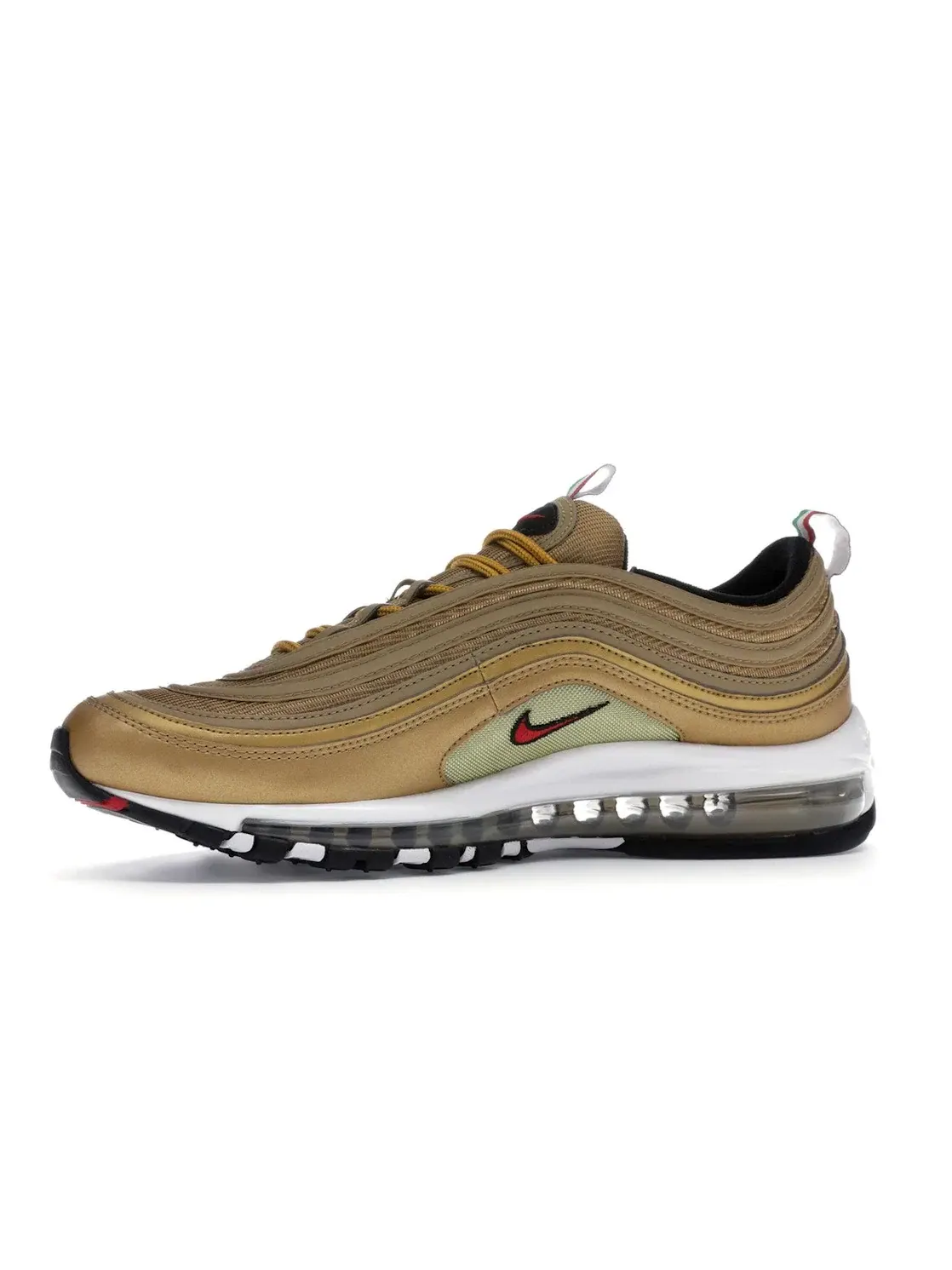 Мужские кроссовки с золотистым верхом Nike Air Max 97 Metallic Gold (Italy) — изображение 3 из 4