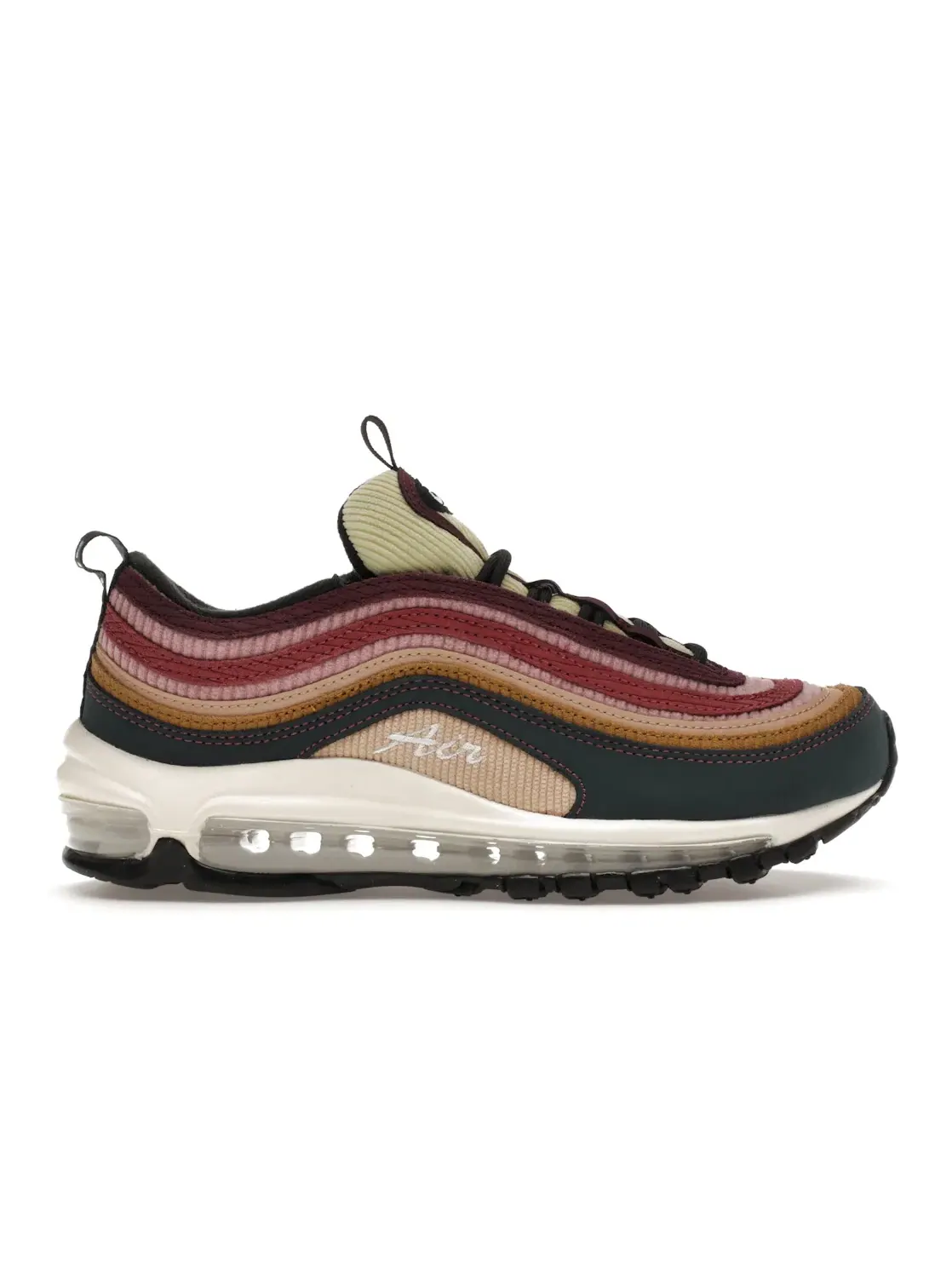 Женские кроссовки с вельветовым верхом Nike Air Max 97 — изображение 1 из 4, глубокий/белый///красный