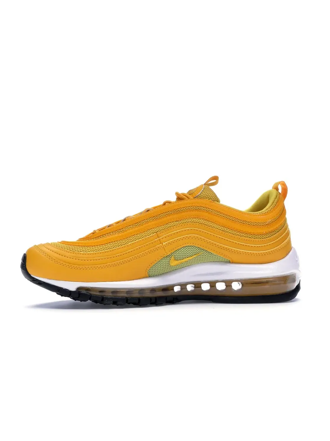 Женские кроссовки Lifestyle с полной амортизацией Air Max 97 Nike — изображение 3 из 4, золотистый-белый