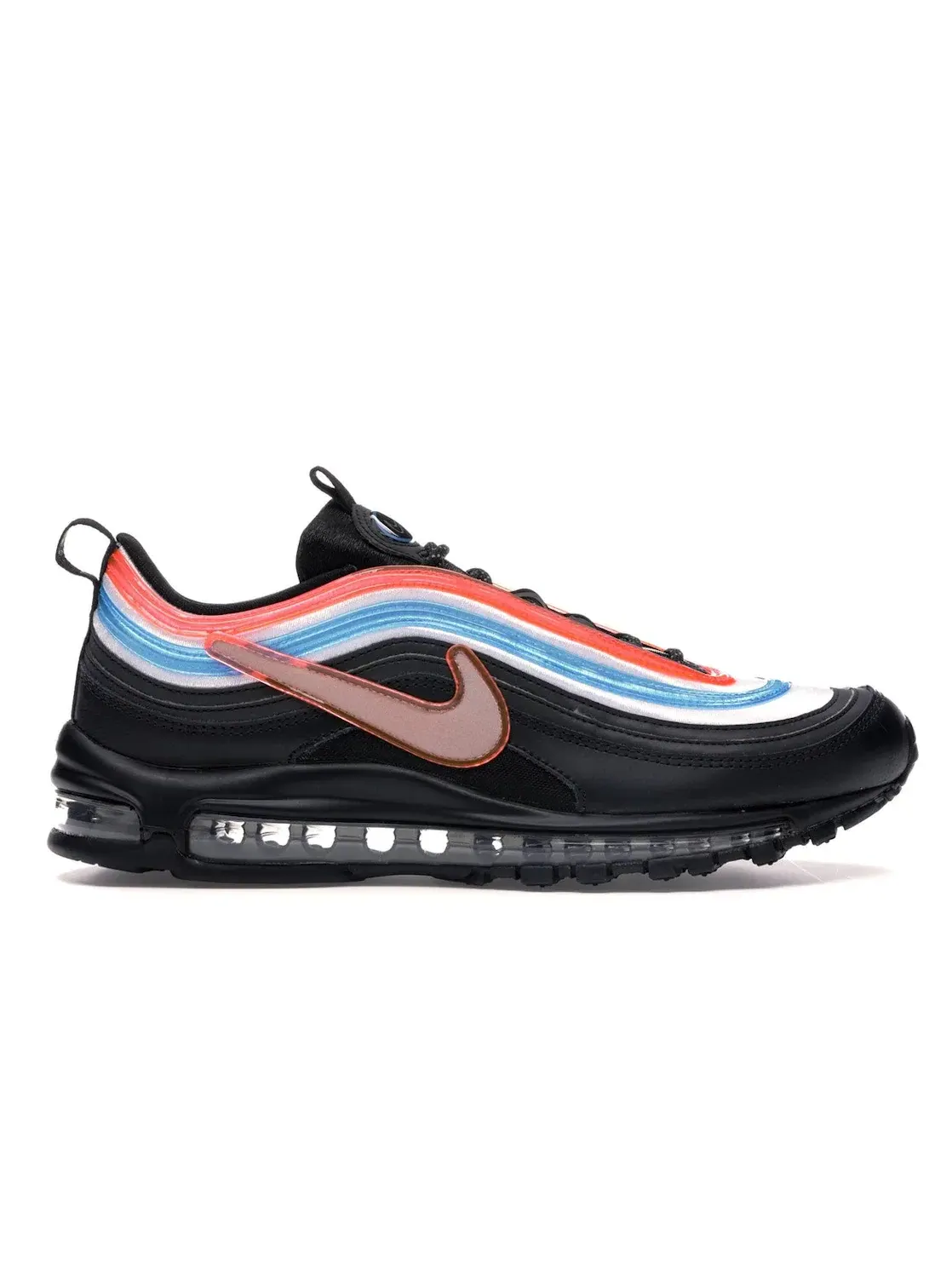 Мужские кроссовки Lifestyle с принтом Nike Air Max 97 — изображение 1 из 4, черный/серебристый-синий