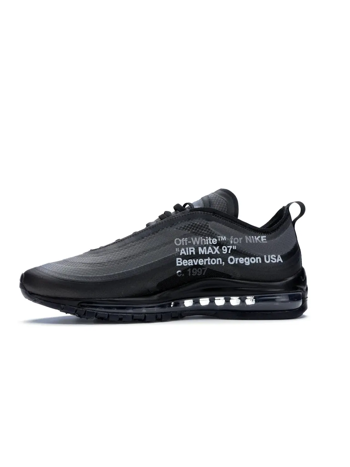 Мужские кроссовки Lifestyle Nike Air Max 97 Off-White — изображение 3 из 4, черный/-черный-белый