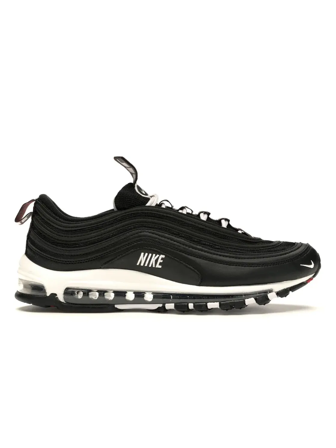 Мужские кроссовки с контрастной отделкой Nike Air Max 97 — изображение 1 из 4, черный/белый-красный