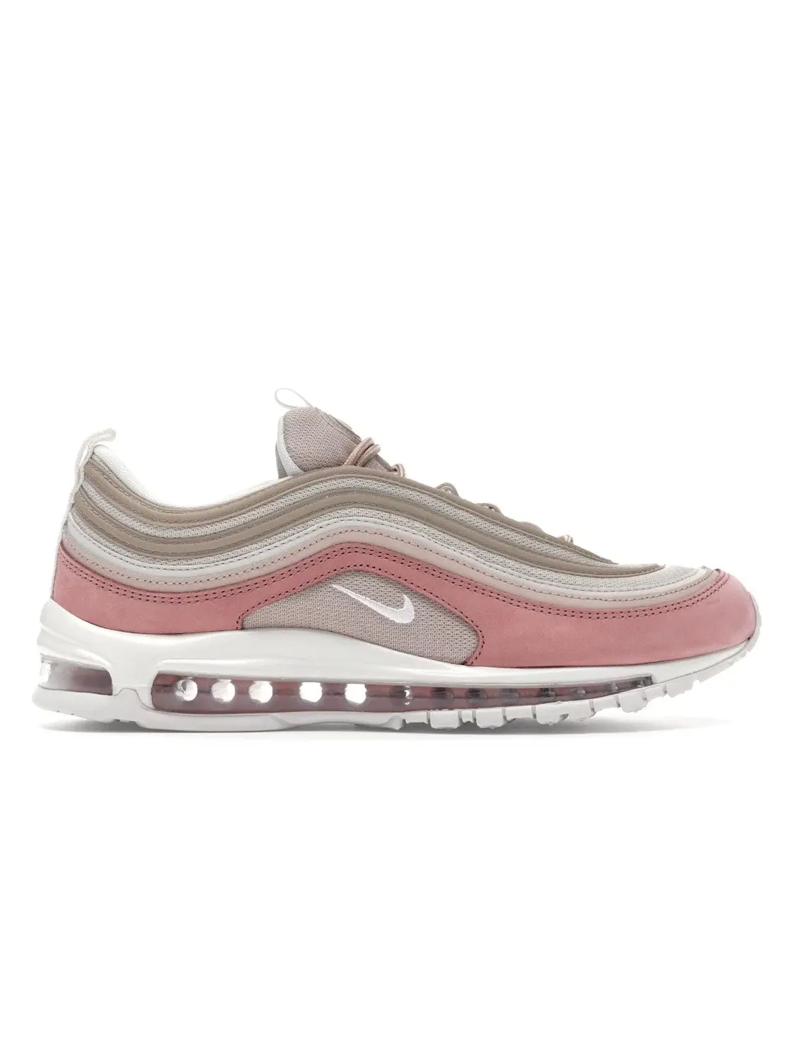 Мужские кроссовки с цветным акцентом Nike Air Max 97 Nike — изображение 1 из 4, бежевый/белый-розовый