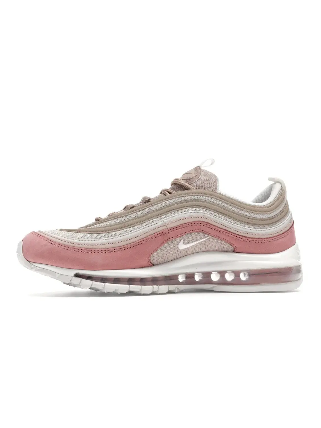 Мужские кроссовки с цветным акцентом Nike Air Max 97 Nike — изображение 3 из 4, бежевый/белый-розовый