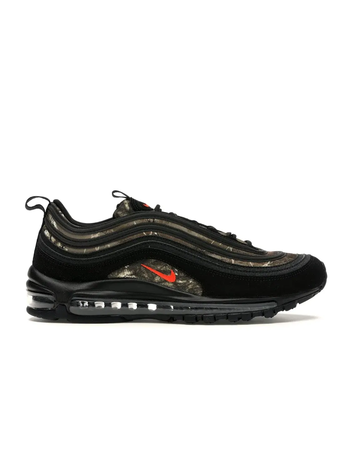 Мужские кроссовки Lifestyle с камуфляжным принтом Nike Air Max 97 — изображение 1 из 4, черный/оранжевый-черный
