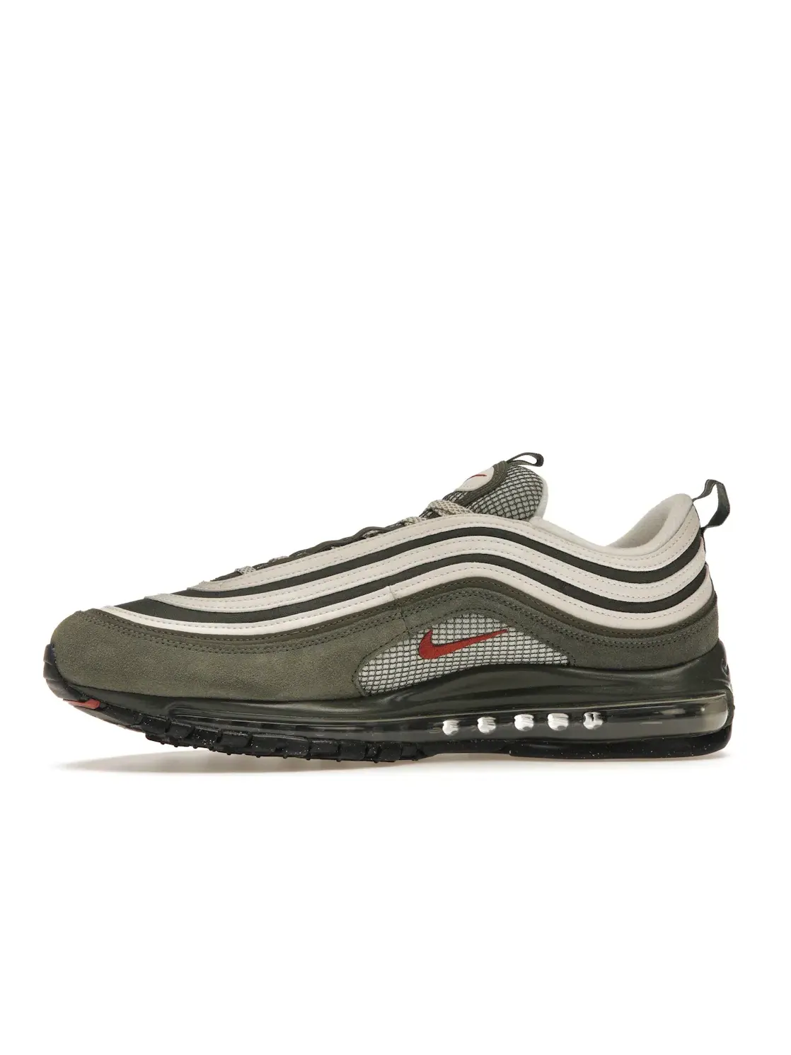 Мужские кроссовки на шнуровке Nike Air Max 97 SE — изображение 3 из 4, хаки/черный/оранжевый