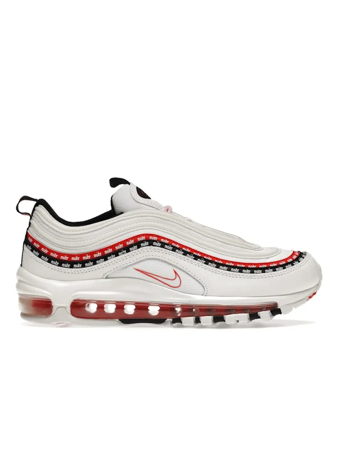 Мужские кроссовки Lifestyle с принтом Nike Air Max 97 — изображение 1 из 4, белый/черный-красный