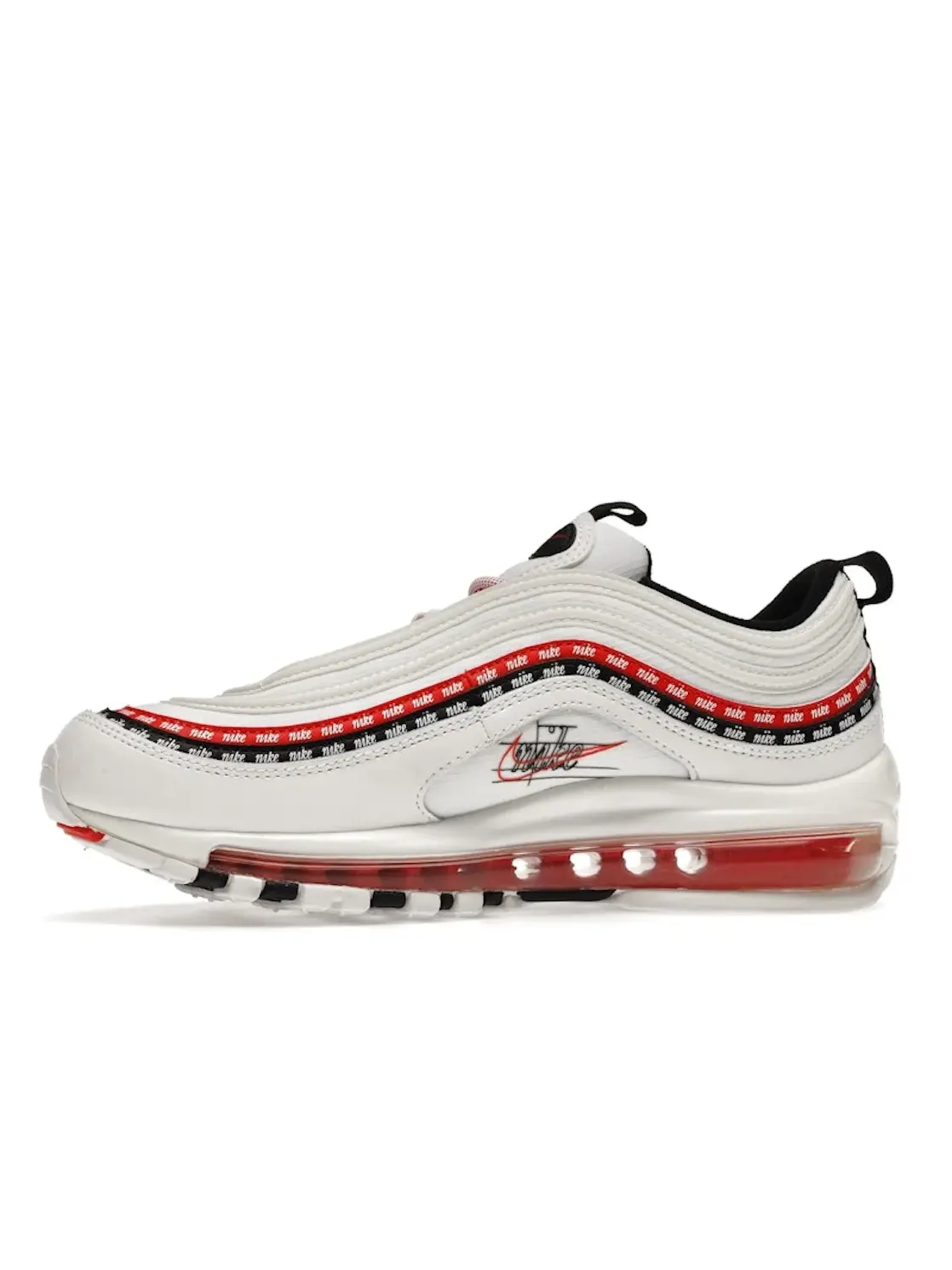 Мужские кроссовки Lifestyle с принтом Nike Air Max 97 — изображение 3 из 4, белый/черный-красный