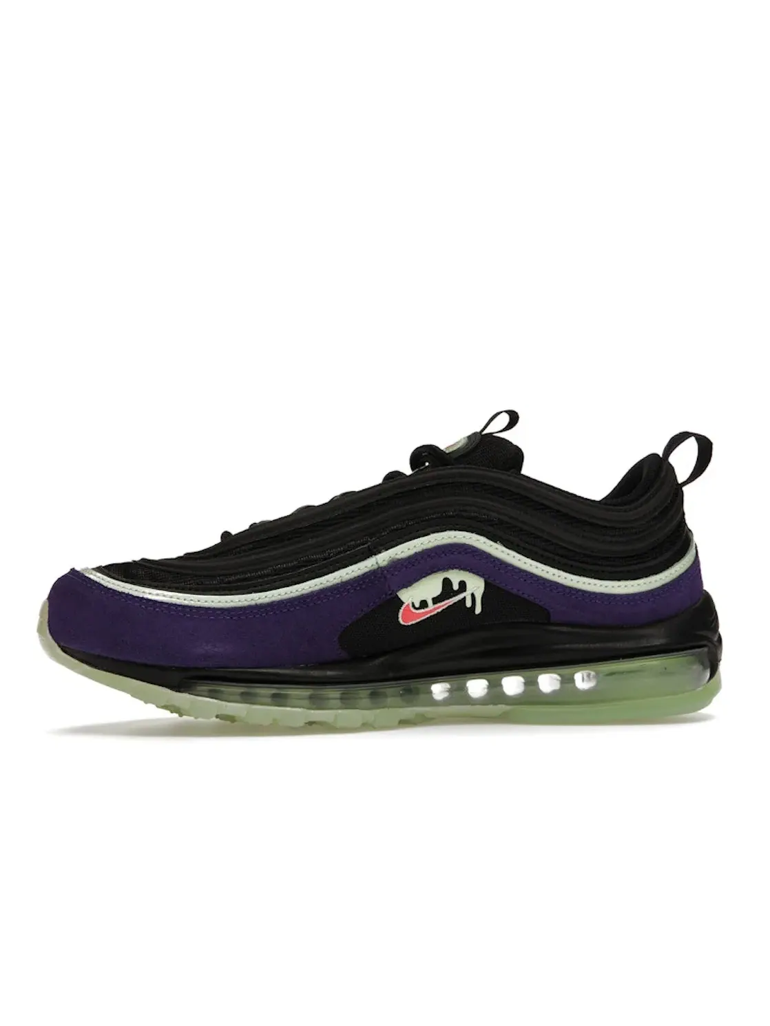 Мужские кроссовки с подсветкой Nike Air Max 97 — изображение 3 из 4, черный/фиолетовый