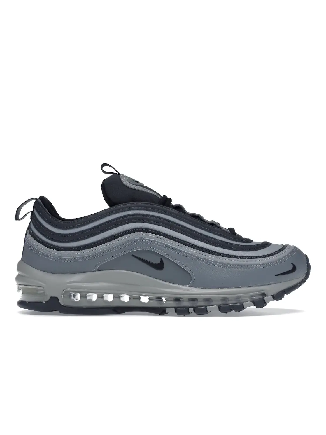 Мужские кроссовки с волновым дизайном Nike Air Max 97 — изображение 1 из 4, серый//серый/черный