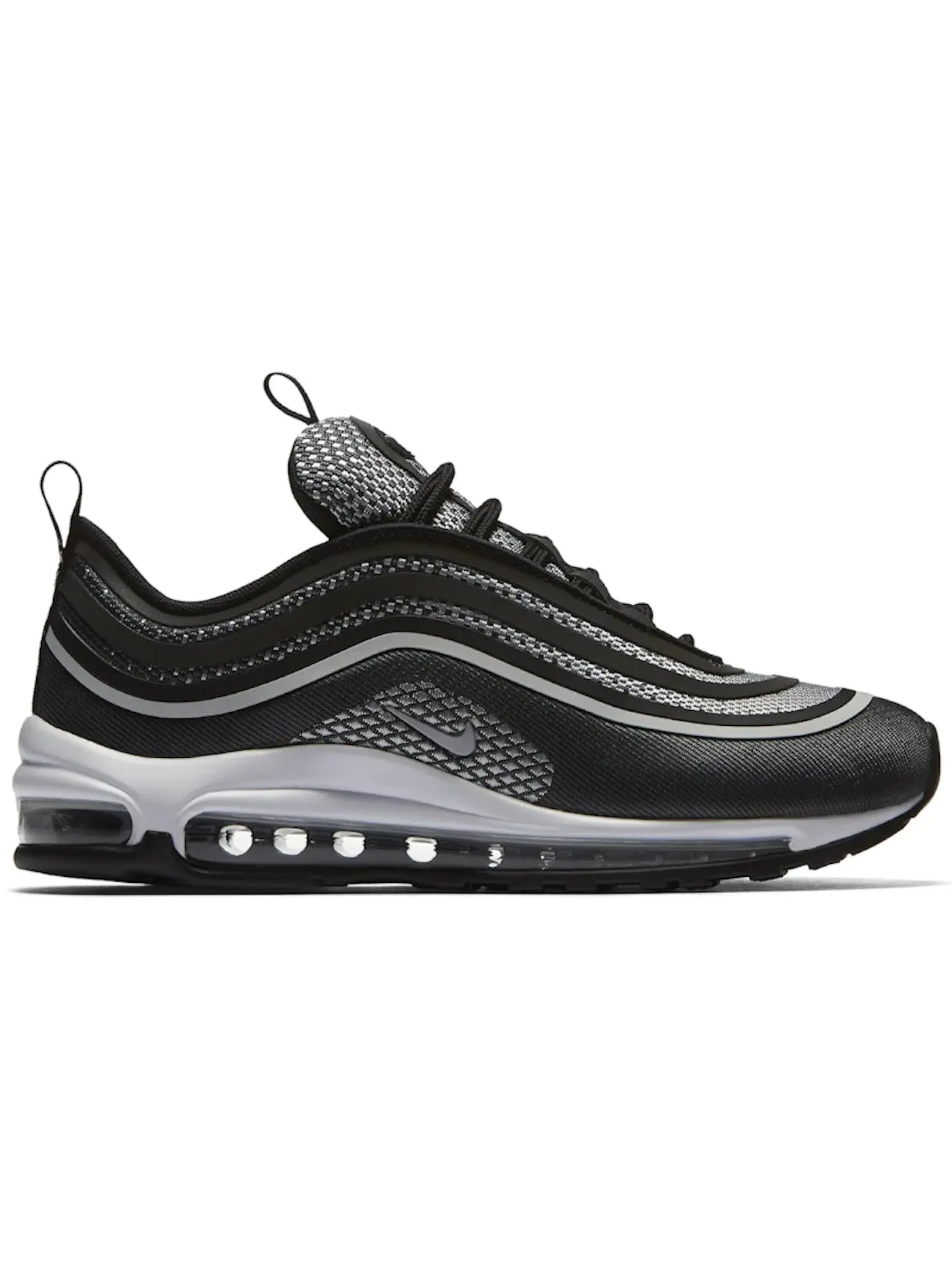 Женские кроссовки с длинным язычком Nike Air Max 97 Ultra 17 — изображение 1 из 1, черный/платиновый--белый
