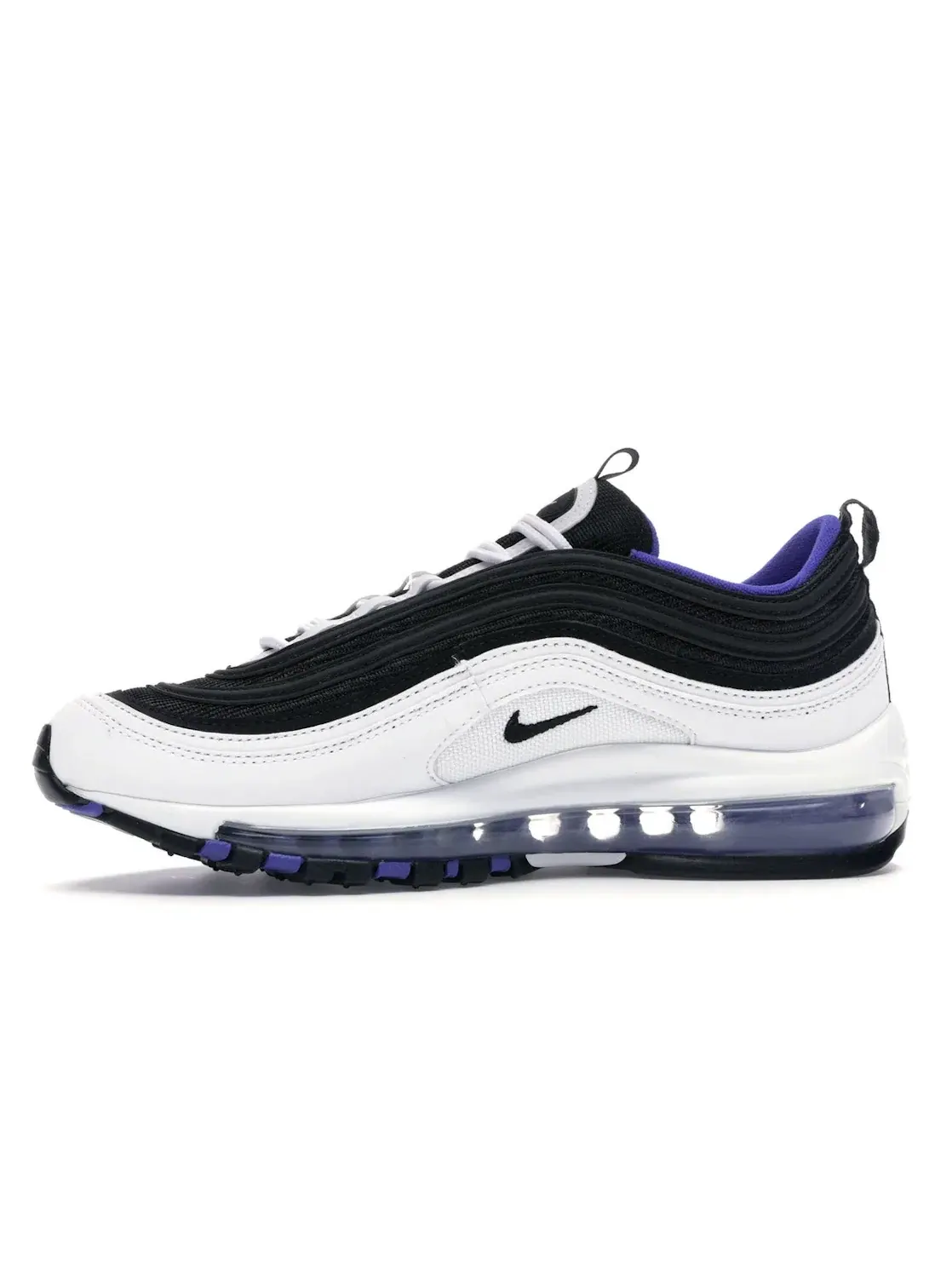 Детские кроссовки Lifestyle Nike Air Max 97 — изображение 3 из 4, белый черный фиолетовый