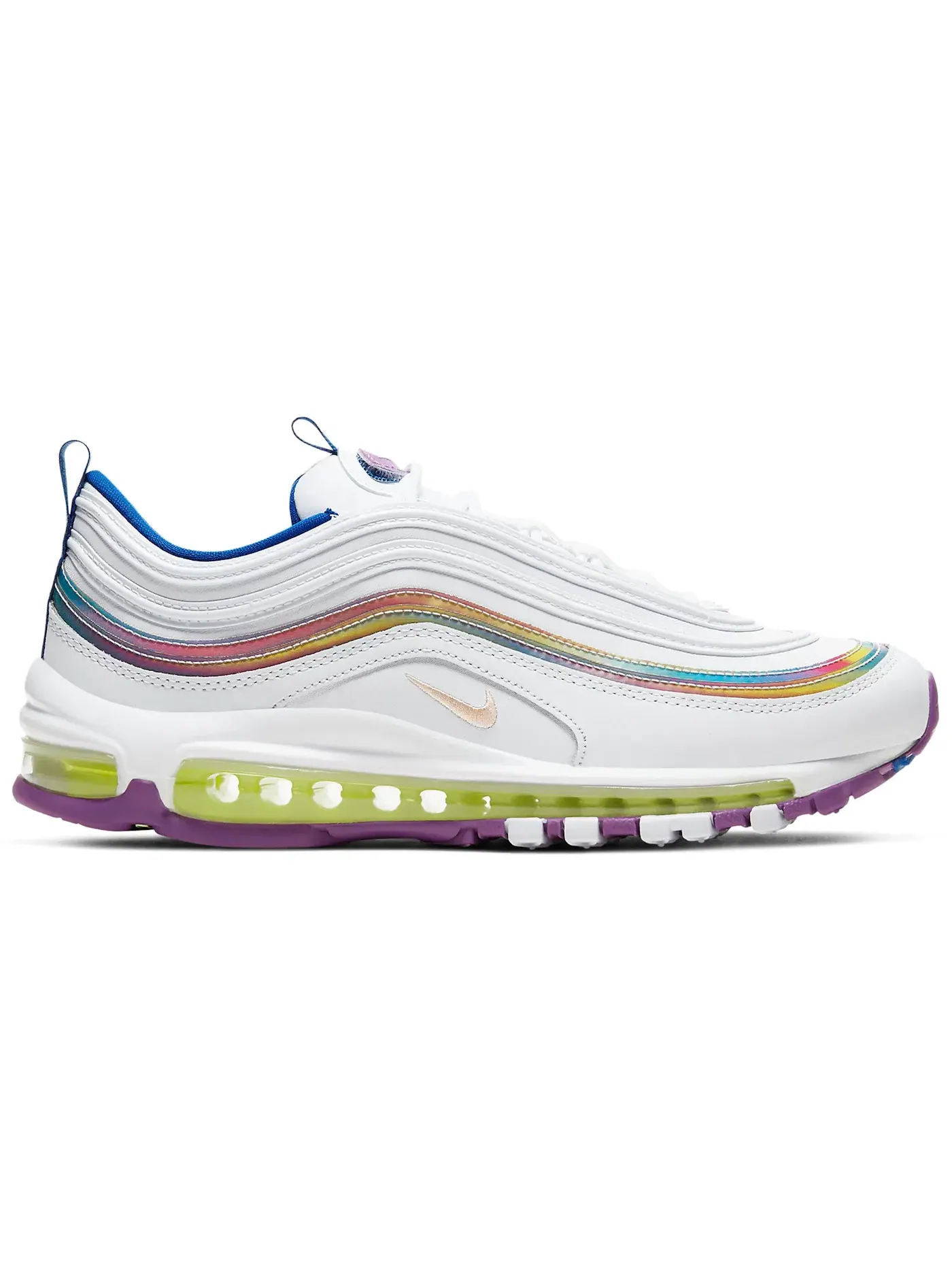 Женские кроссовки Lifestyle Nike Air Max 97 — изображение 1 из 1, белый/-фиолетовый-синий