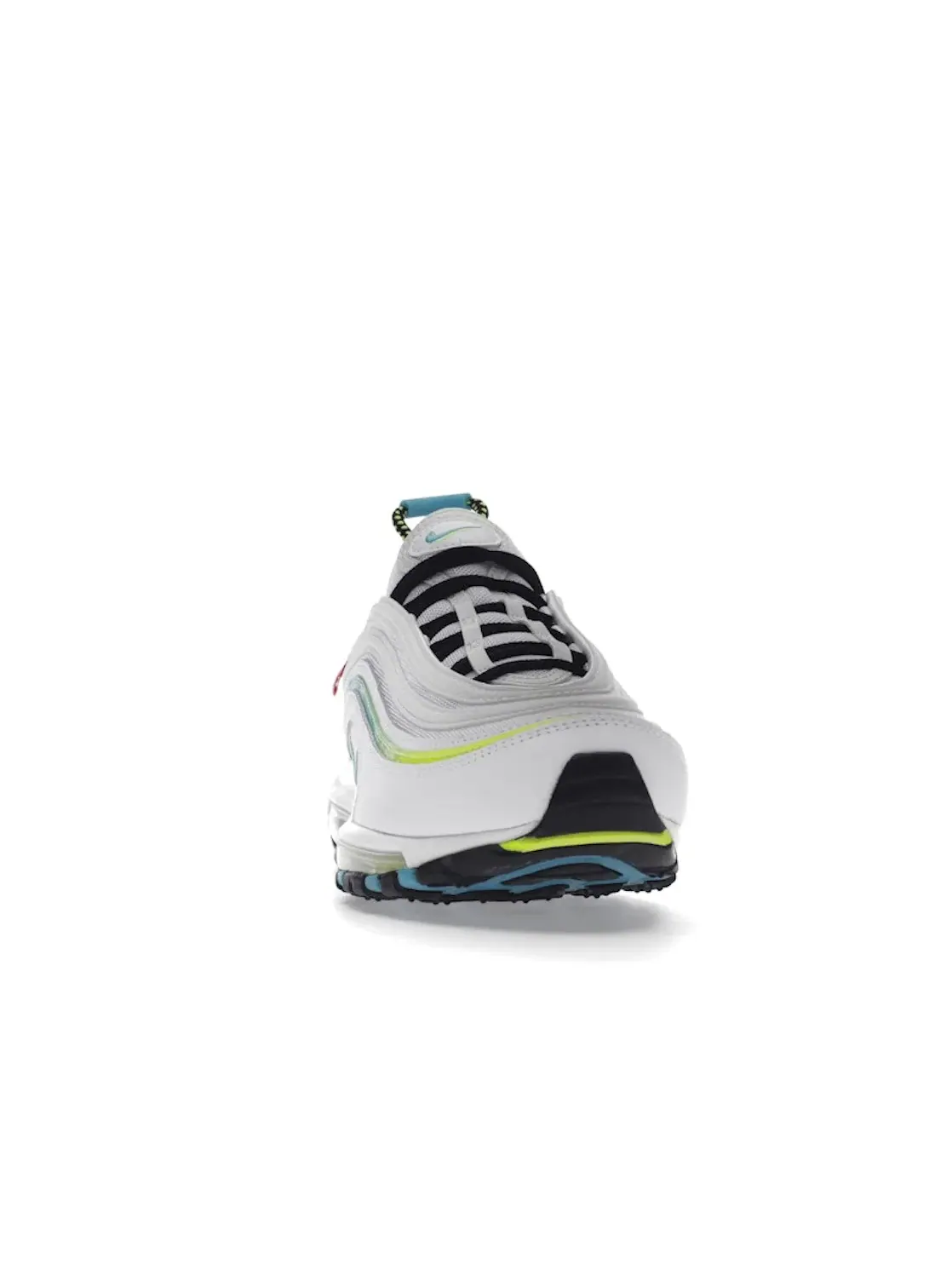 Мужские кроссовки Lifestyle с принтом Nike Air Max 97 Nike — изображение 2 из 4, белый/синий-черный