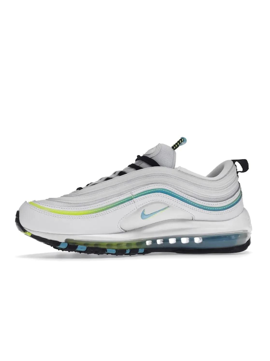 Мужские кроссовки Lifestyle с принтом Nike Air Max 97 Nike — изображение 3 из 4, белый/синий-черный