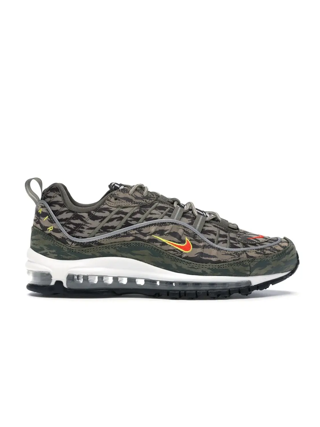 Мужские кроссовки Lifestyle Nike Air Max 98 — изображение 1 из 4, хаки/оранжевый-оливковый
