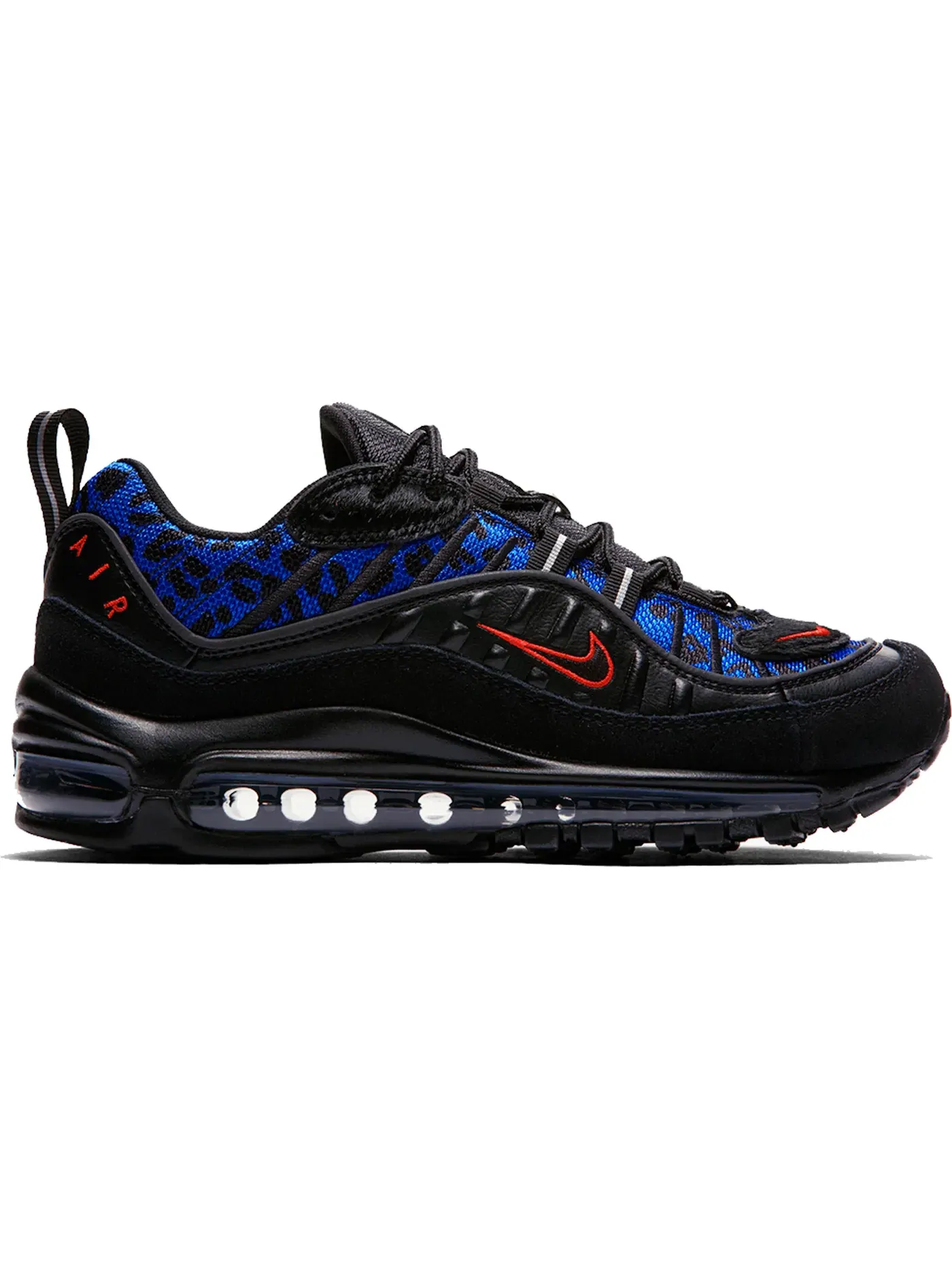 Женские кроссовки с принтом Air Max 98 Nike — изображение 1 из 1, черный/красный-синий