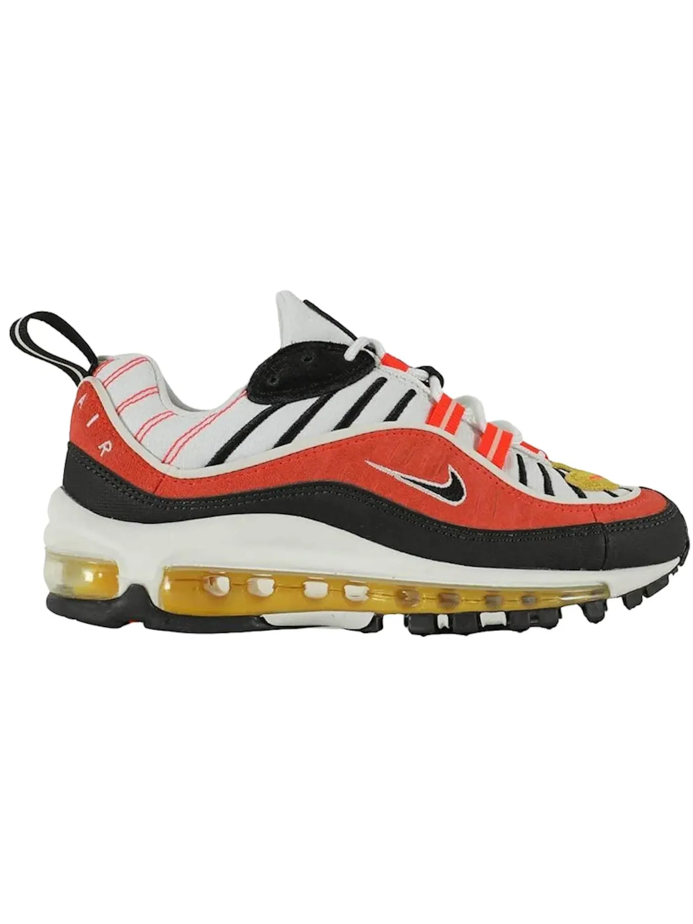 Детские кроссовки с ярким дизайном Nike Air Max 98 Nike — изображение 1 из 1, черный/желтый/яркий