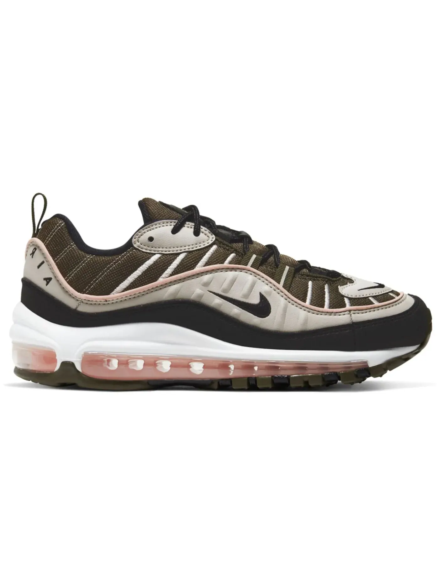 Женские кроссовки Nike Air Max 98 — изображение 1 из 1, хаки/бежевый/розовый