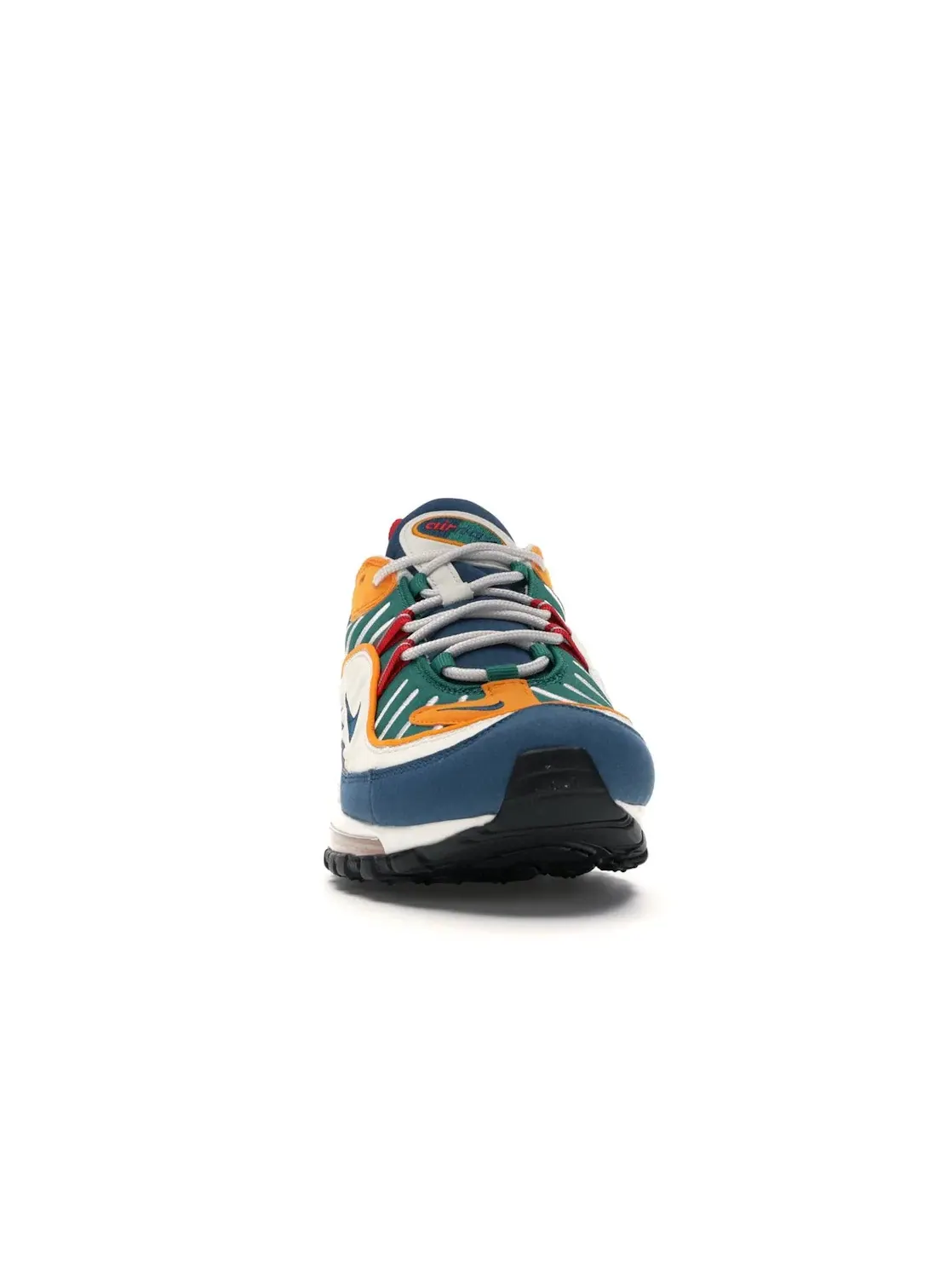 Женские кроссовки с контрастными цветами Nike Air Max 98 — изображение 2 из 4, красный/синий-оранжевый