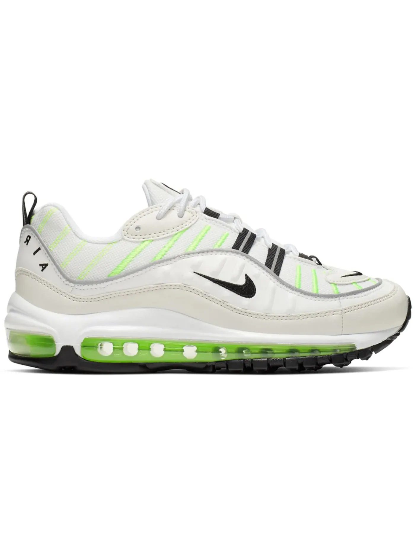 Женские кроссовки Lifestyle Nike Air Max 98 — изображение 1 из 1, белый/-зеленый-черный