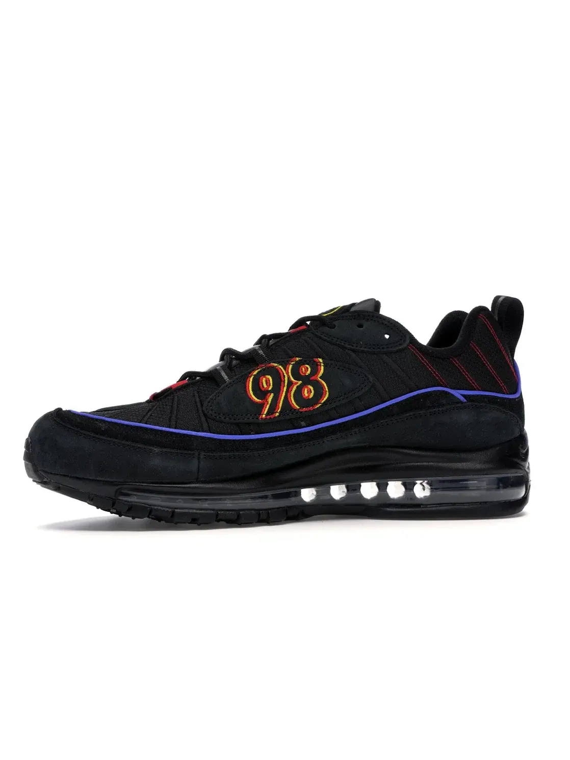Мужские кроссовки Lifestyle Black/Amarillo-University Red Nike Air Max 98 — изображение 3 из 4, черный/-красный