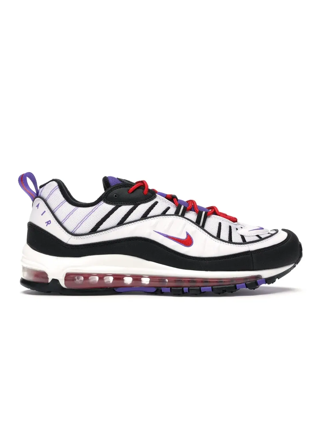 Мужские кроссовки Lifestyle Nike Air Max 98 — изображение 1 из 4, белый/черный-фиолетовый