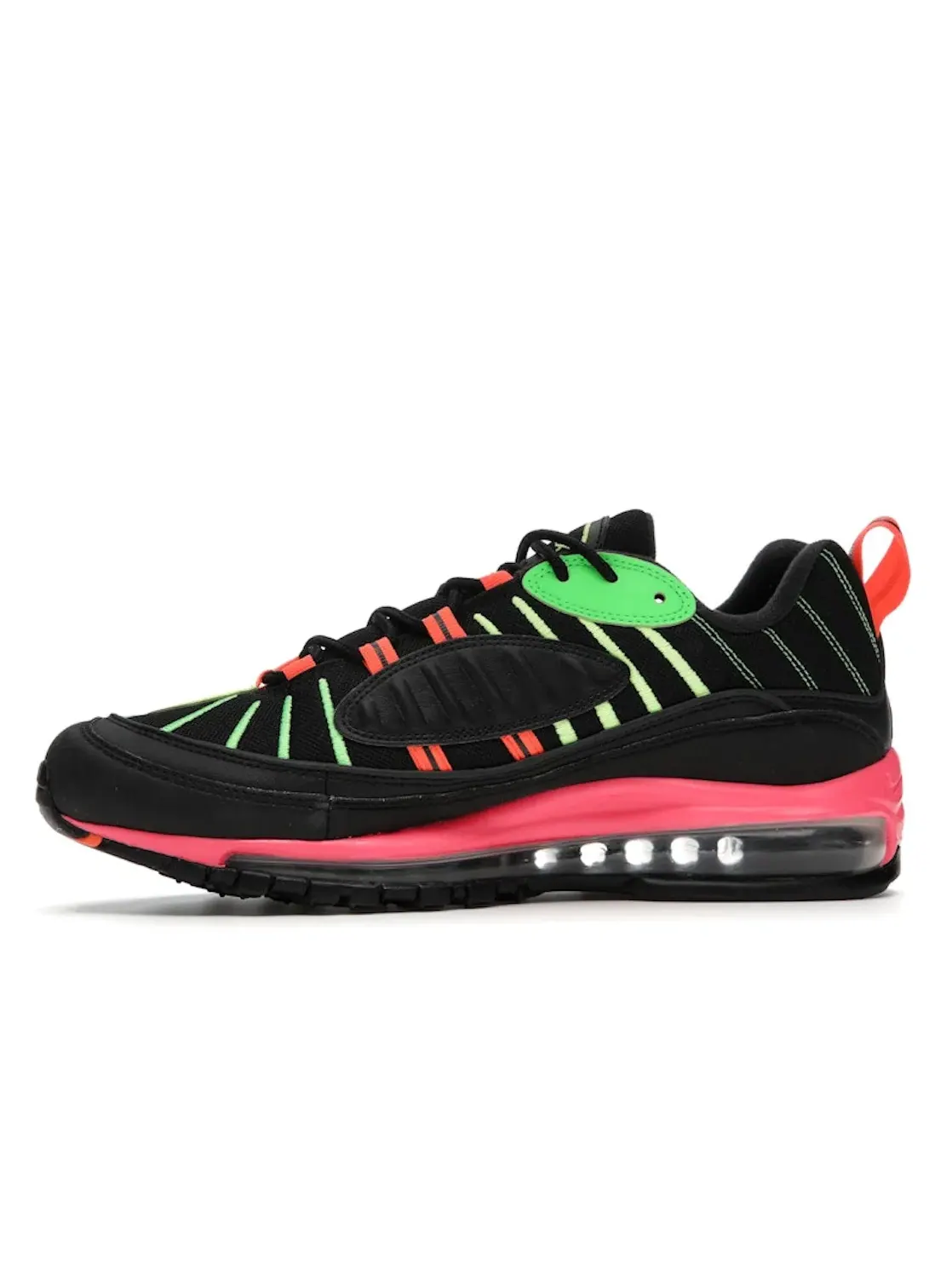 Мужские кроссовки Lifestyle Nike Air Max 98 — изображение 3 из 4, черный/зеленый-розовый