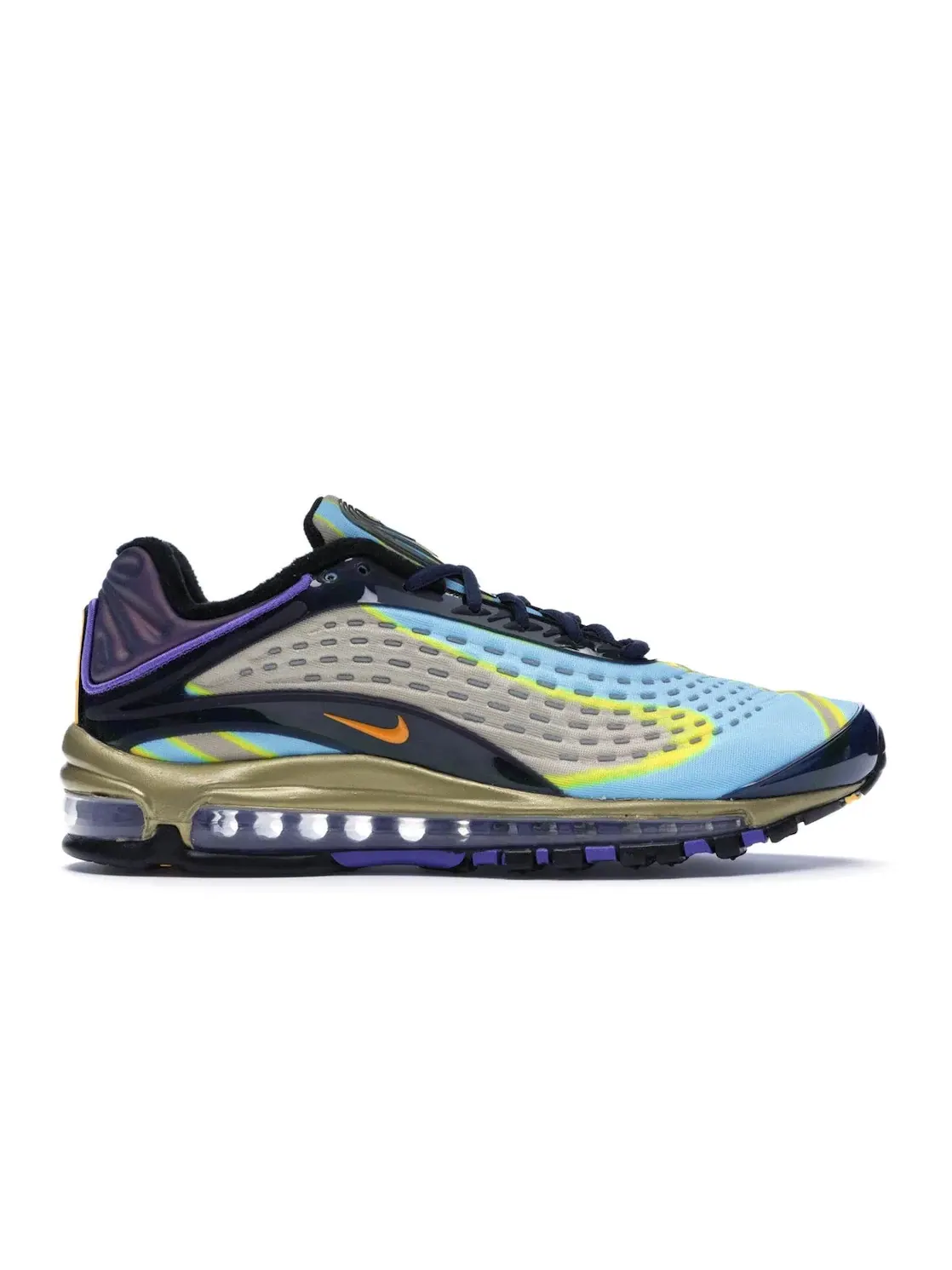 Мужские кроссовки для повседневной носки Nike Air Max Deluxe — изображение 1 из 4, темно-синий оранжевый