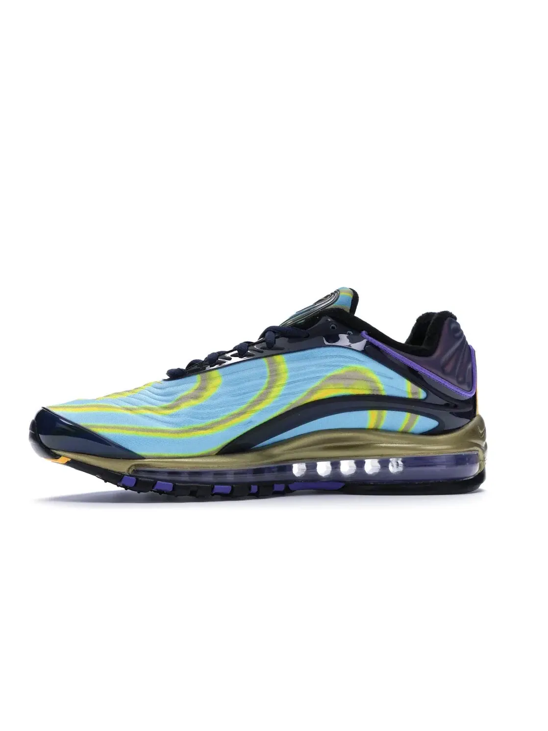 Мужские кроссовки для повседневной носки Nike Air Max Deluxe — изображение 3 из 4, темно-синий оранжевый