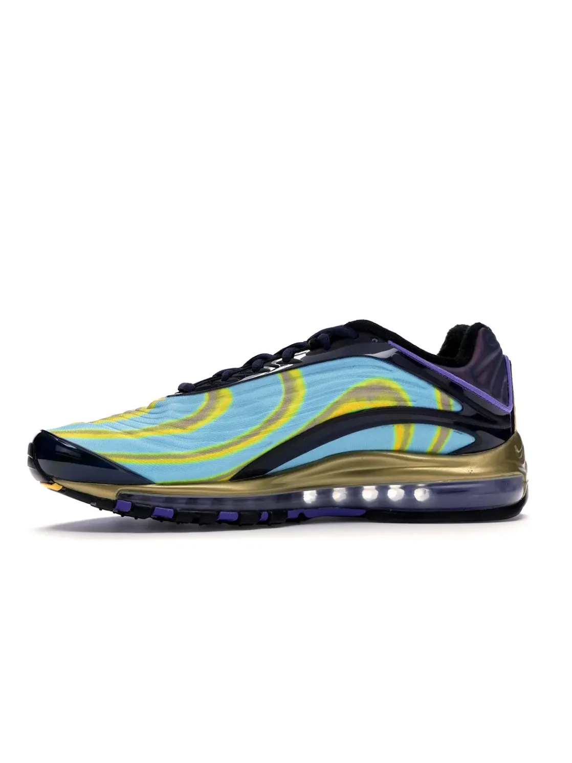 Женские кроссовки Lifestyle Nike Air Max Deluxe Nike — изображение 3 из 4, темно-синий/оранжевый